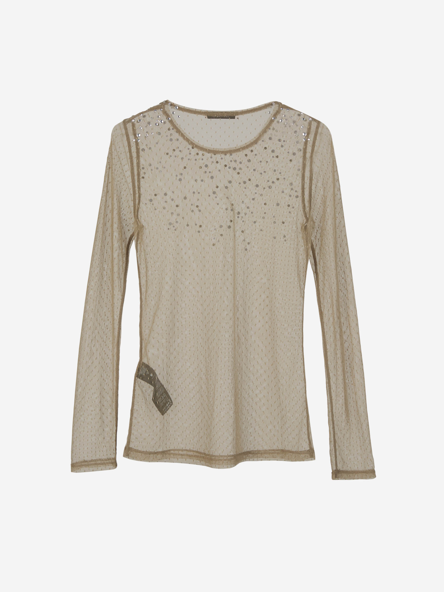 Outlet online Dorothee Schumacher Mujer Top Transparente Brillos color Topo sku 783-000046 01 - Foto 3