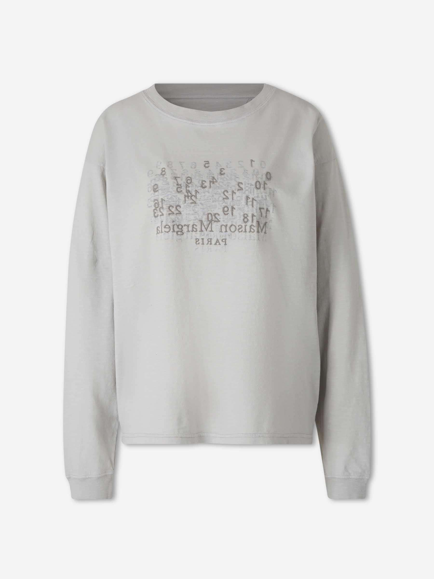 Maison Margiela Mujer Barcelona Camiseta cuello redondo color Gris Claro sku 783-000078 01 - Foto 1