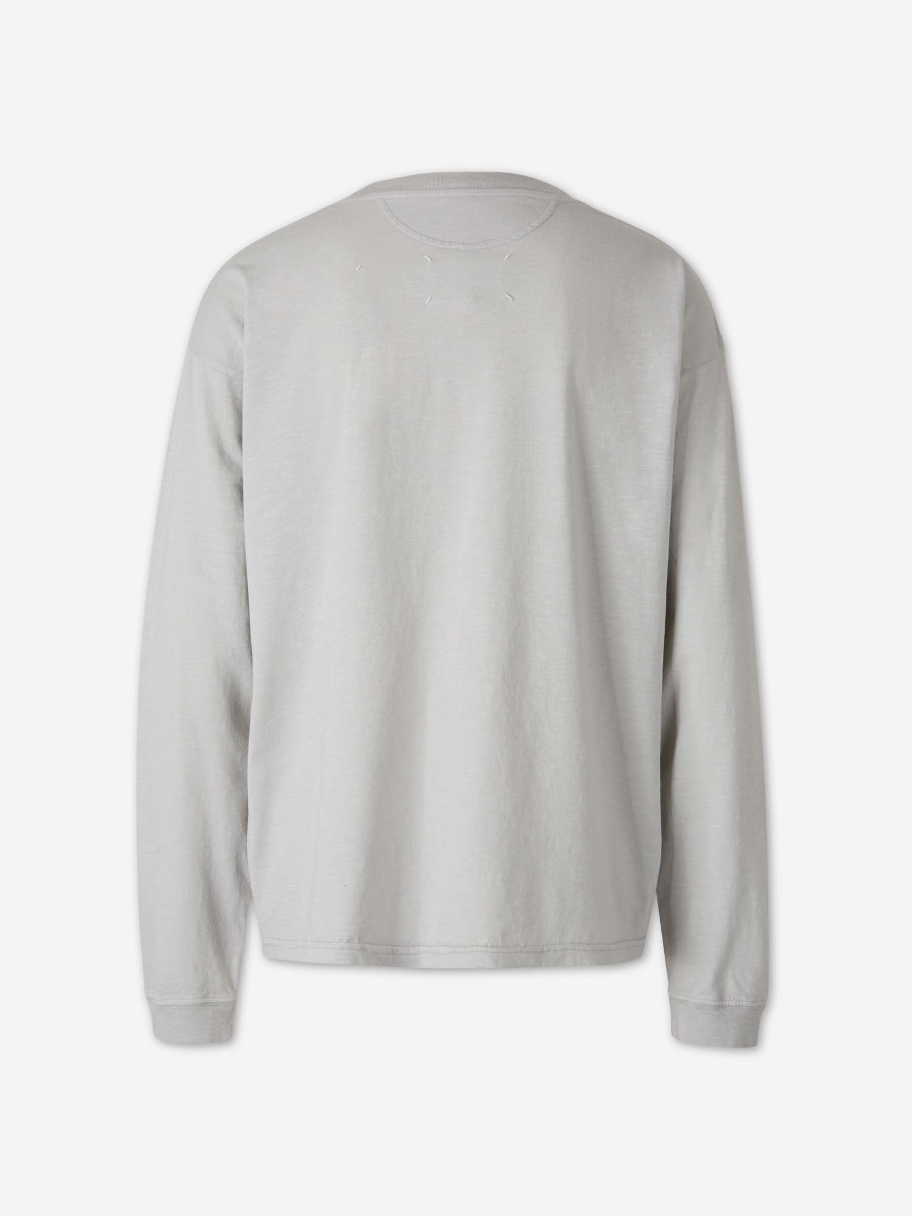 Maison Margiela Mujer Barcelona Camiseta cuello redondo color Gris Claro sku 783-000078 01 - Foto 2