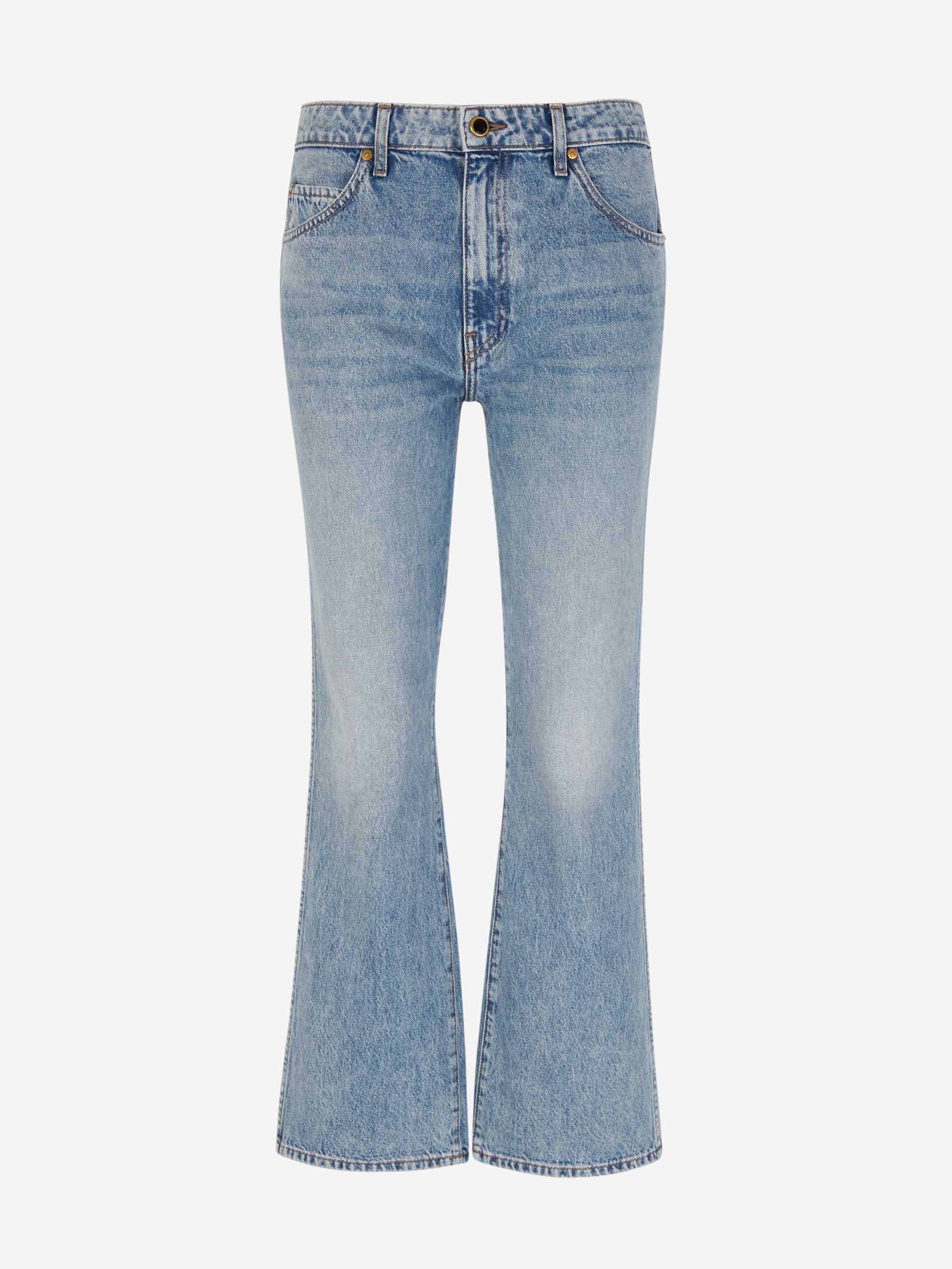 Outlet online Khaite Mujer Jeans Rectos color Azul Denim sku 763-001536 01 - Foto 1