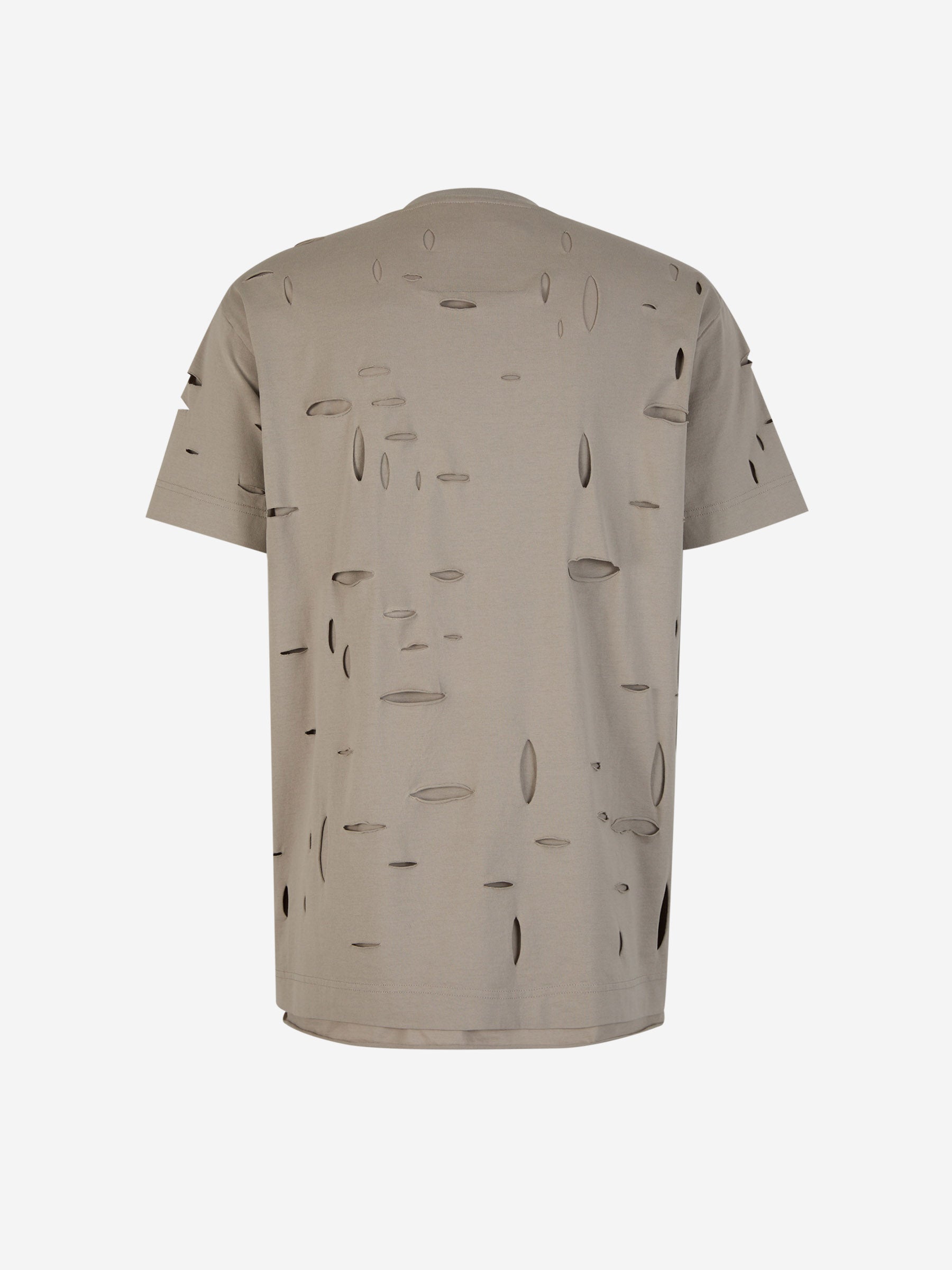 Outlet online Givenchy Hombre Camiseta Desgastada Algodón color Topo sku 553-003601 01 - Foto 2