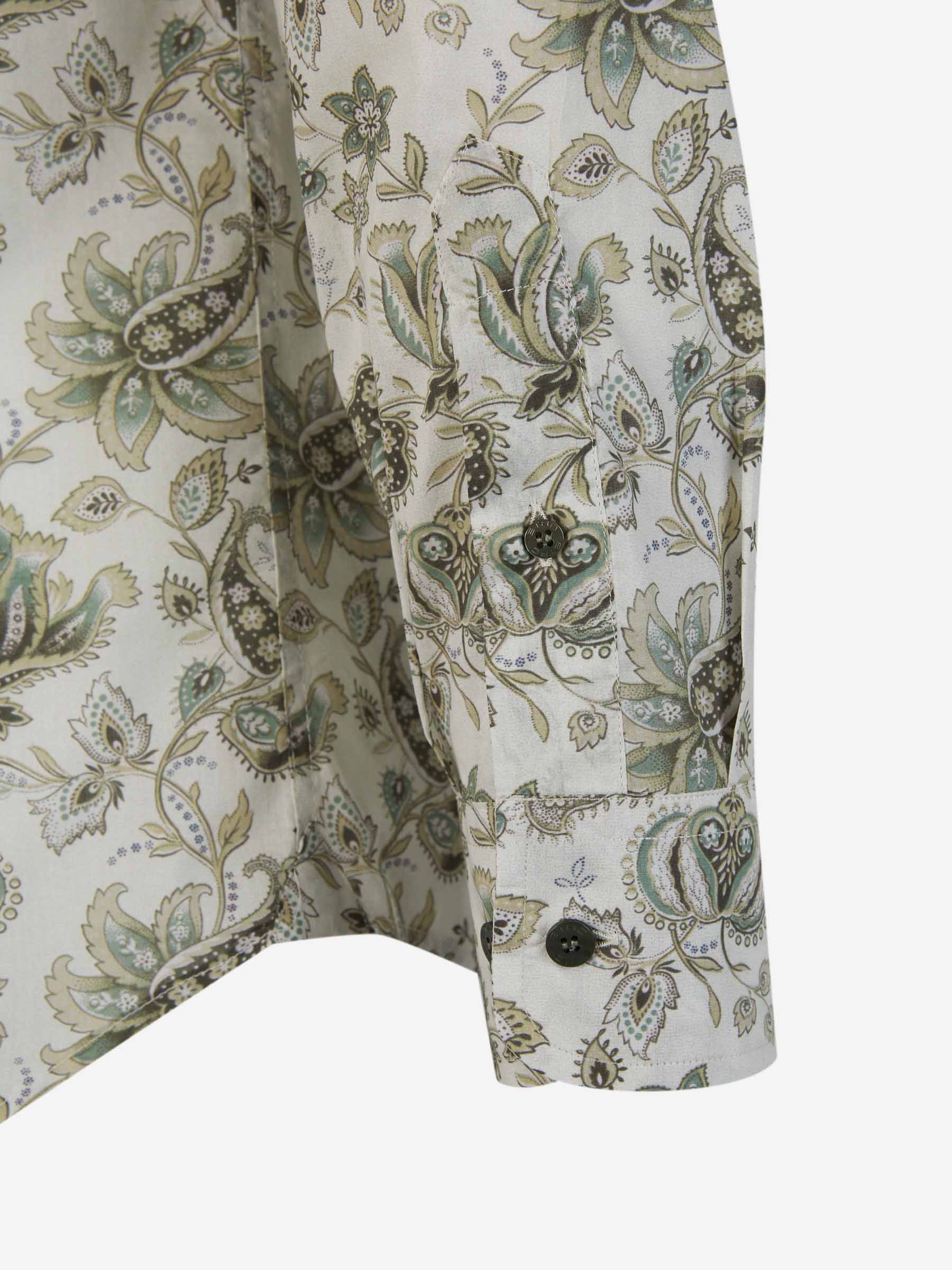 Outlet online Etro Hombre Camisa Algodón Flores color Verde Menta sku 531-006207 01 - Foto 4