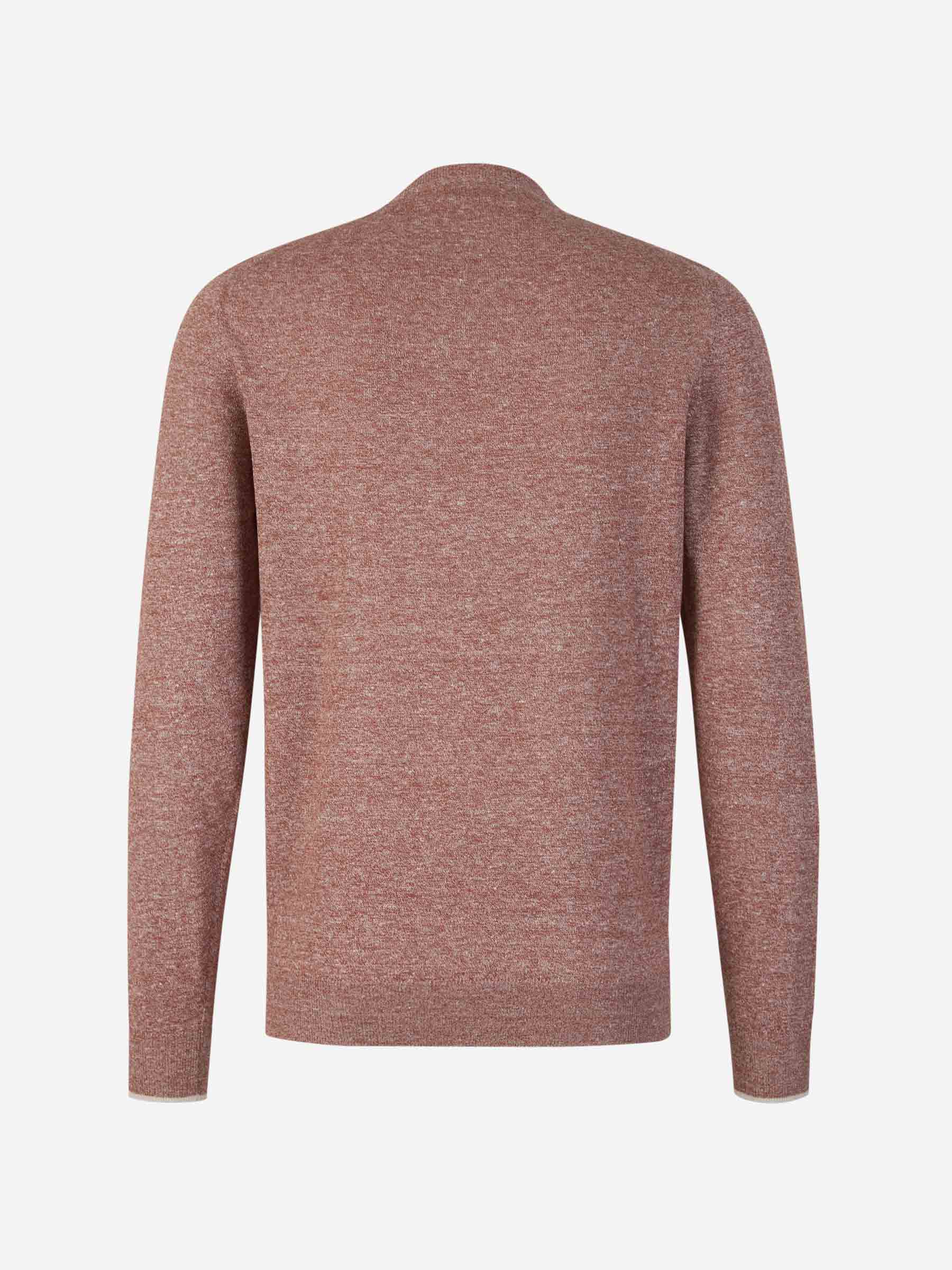 Outlet online Fedeli Hombre Jersey Lino y Algodón color Rojo sku 542-002344 02 - Foto 2