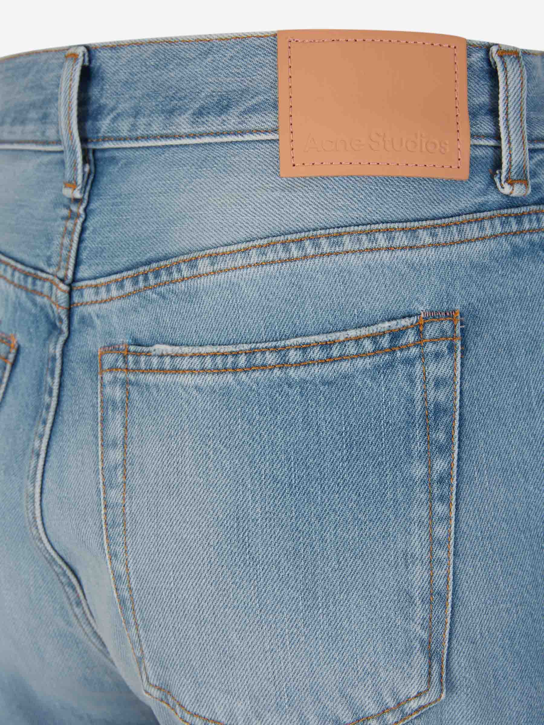 Outlet online Acne Studios Mujer Jeans Rectos Algodón color Azul Denim sku 763-001547 01 - Foto 5