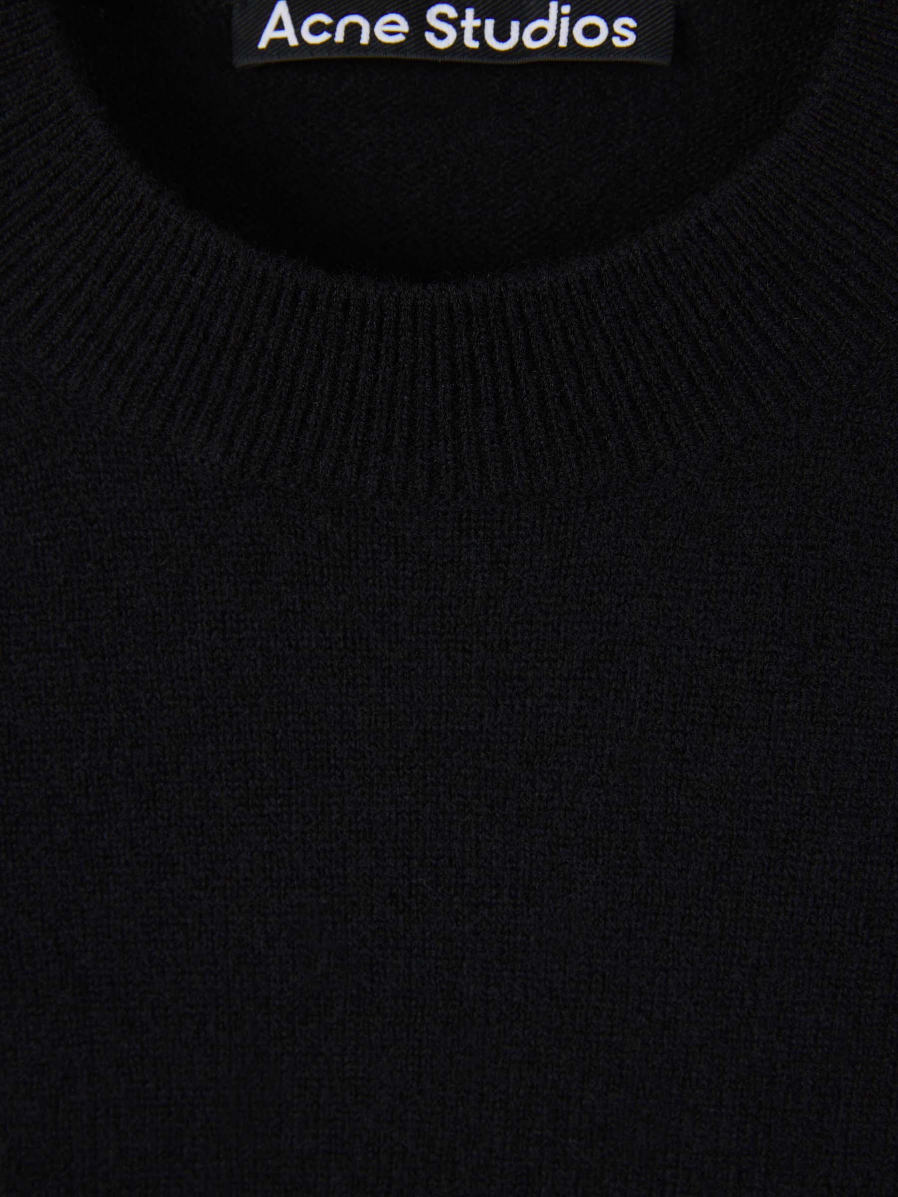 Outlet online Acne Studios Face Hombre Jersey Lana Logo color Negro sku 542-002323 01 - Foto 3