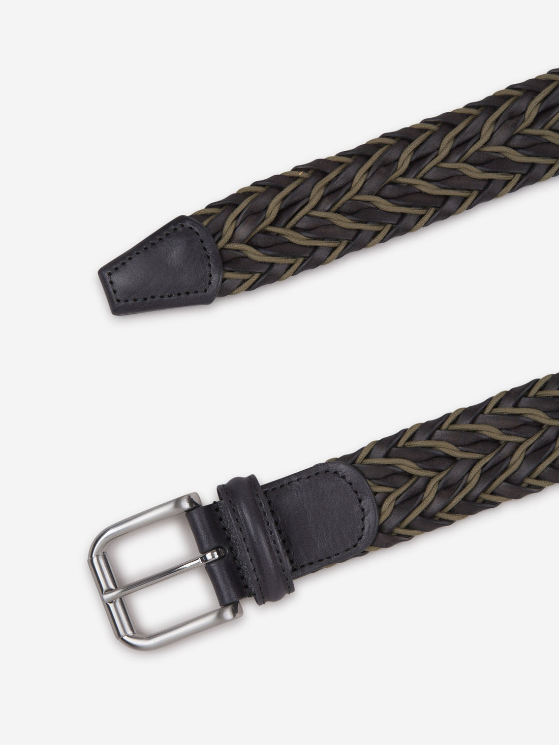 Santa Eulalia Cinturón Trenzado Piel color Azul Noche sku 621-000240 01 - Foto 2