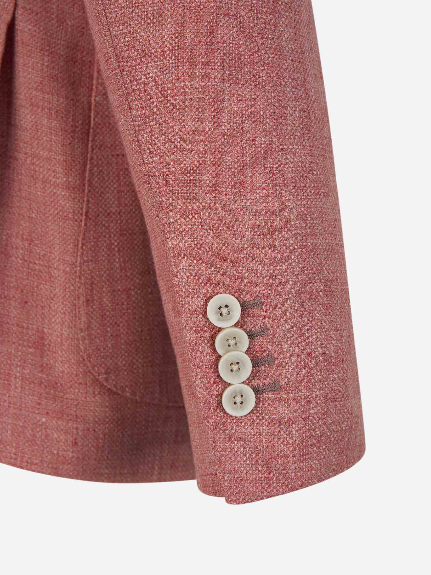 Outlet online Lardini Hombre Americana Lino y Lana color Rojo Cereza sku 302-003421 01 - Foto 4