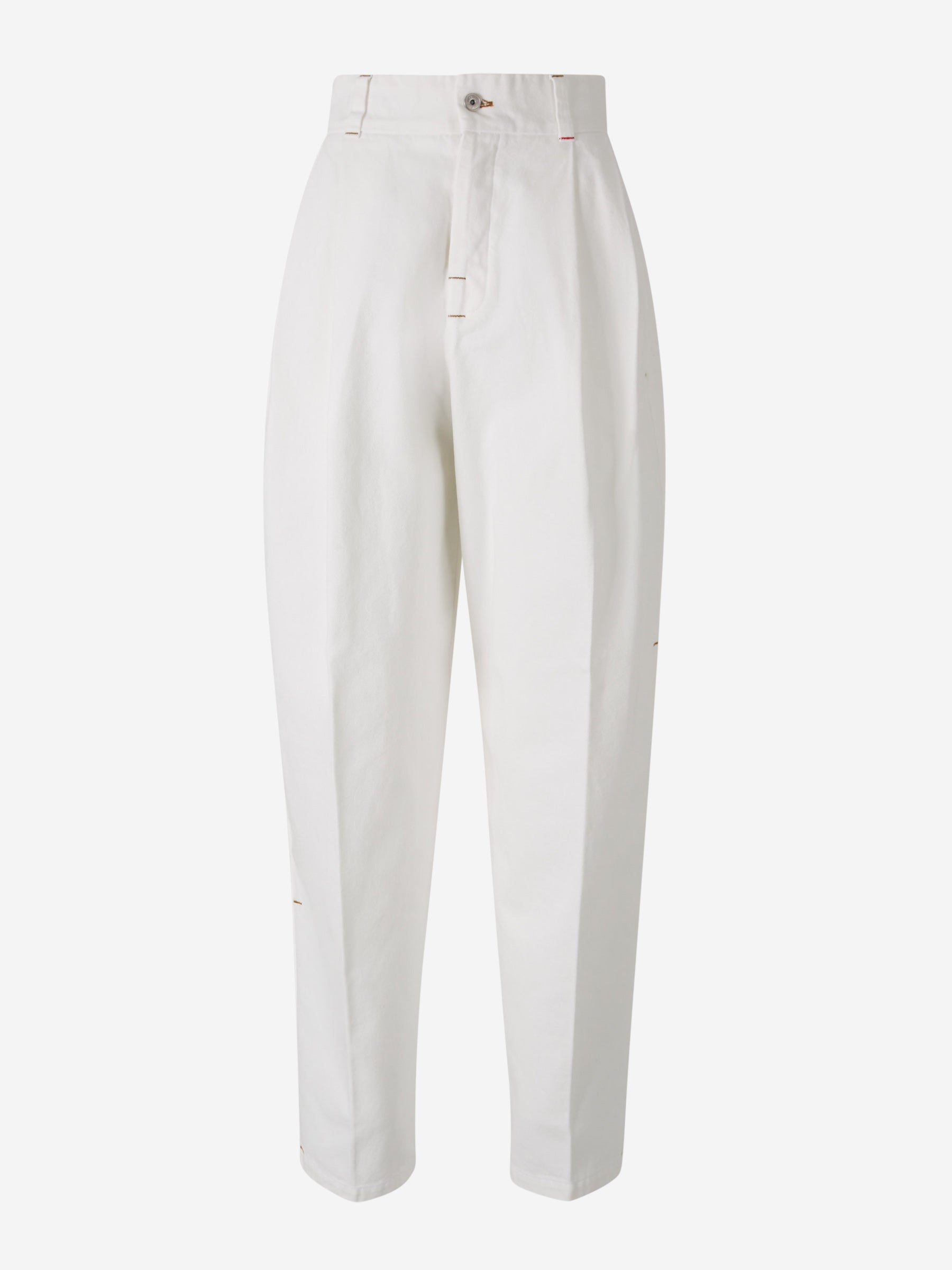 Outlet online Jacquemus Mujer Jeans Le de-Nîmes Curzio color Crema sku 763-001602 01 - Foto 1