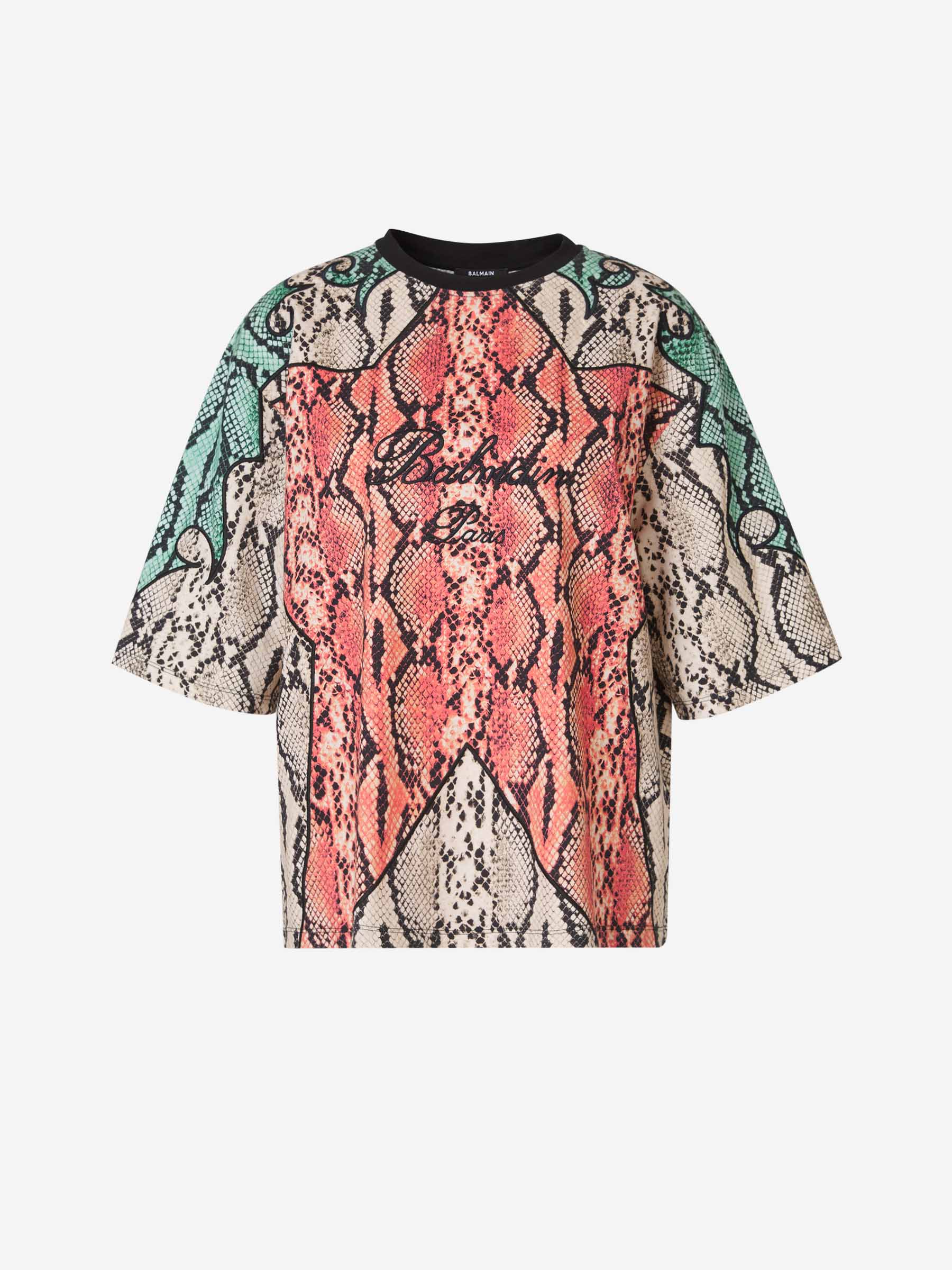 Outlet online Balmain Mujer Camiseta Algodón Bordado color Coral sku 782-001519 01 - Foto 1