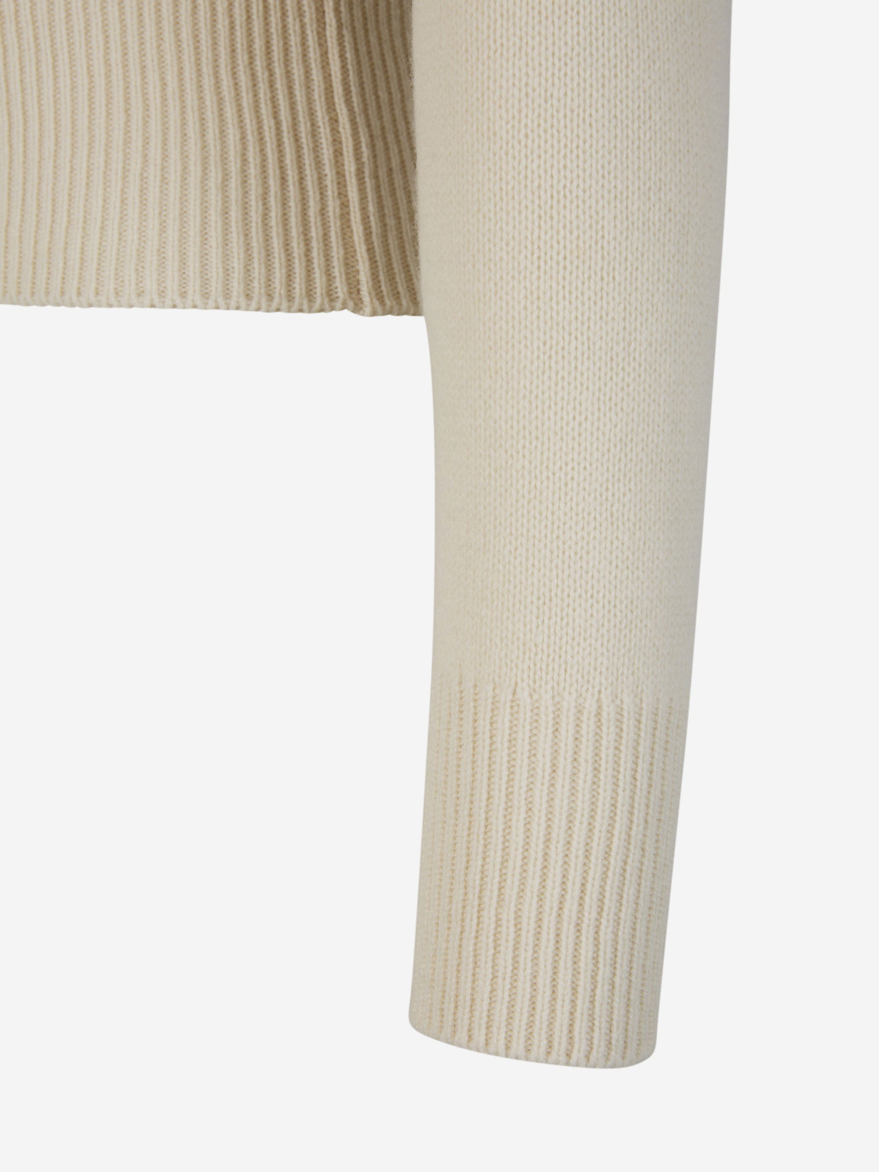 Outlet online McQueen Mujer Jersey Lana y Casmere color Marfil sku 703-002137 01 - Foto 4