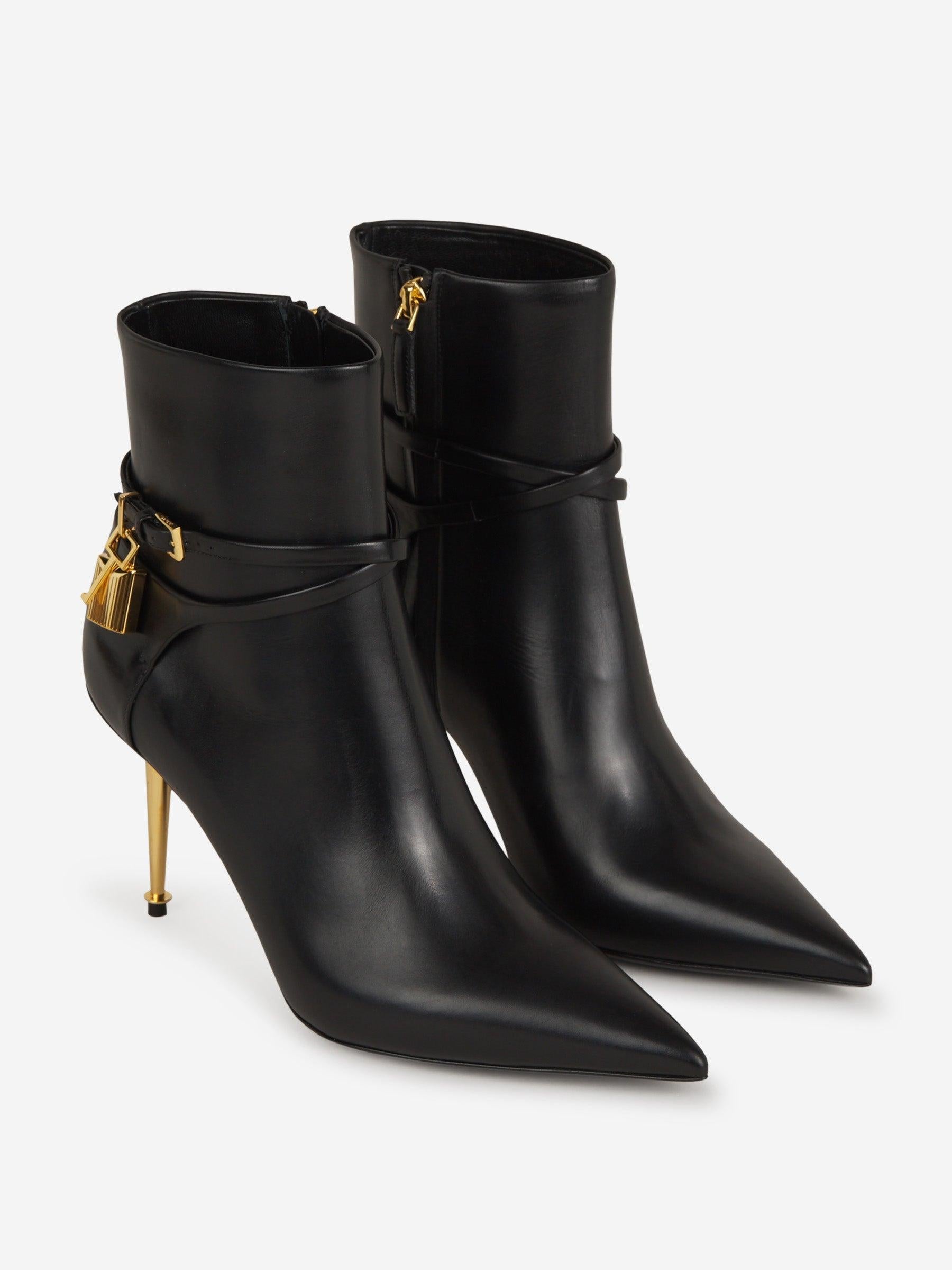 Tom Ford Botines Candado Piel color Negro sku 800-004777 01 - Foto 2