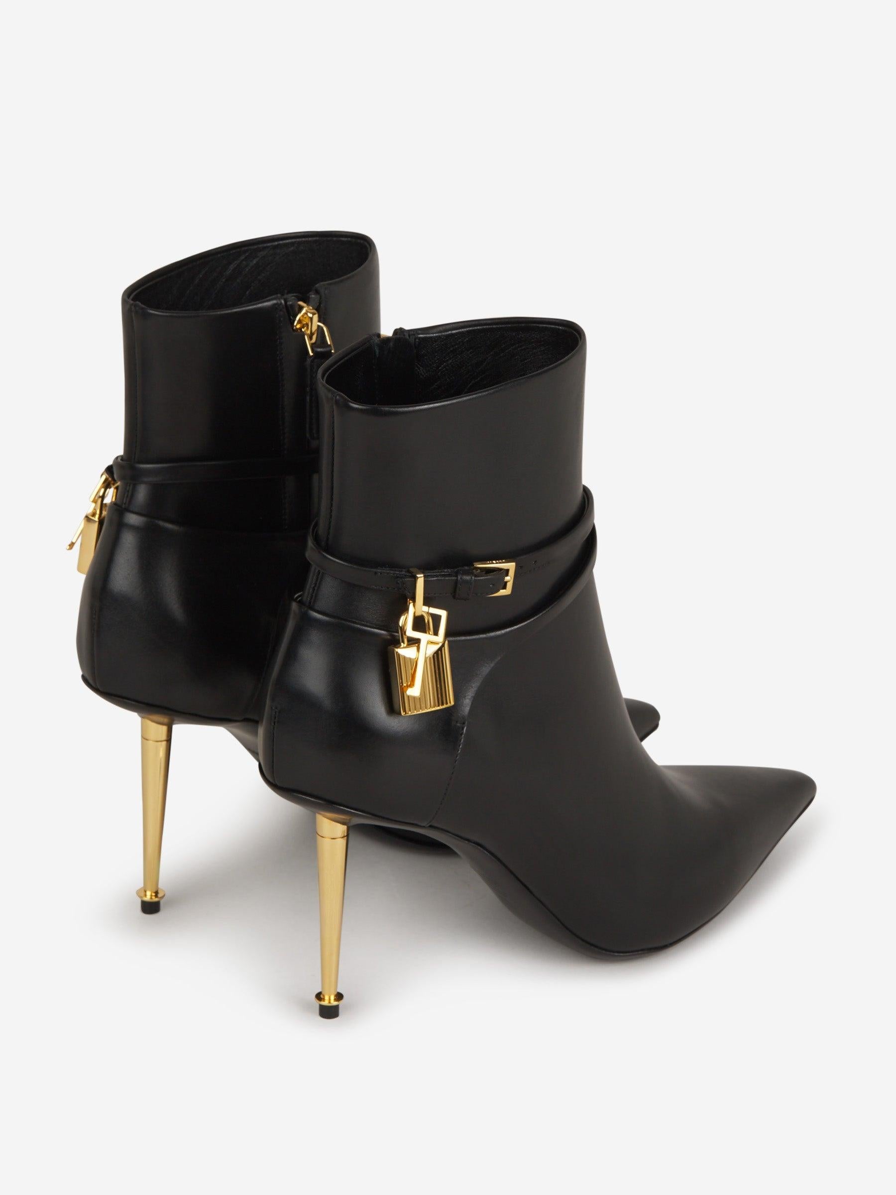 Tom Ford Botines Candado Piel color Negro sku 800-004777 01 - Foto 3