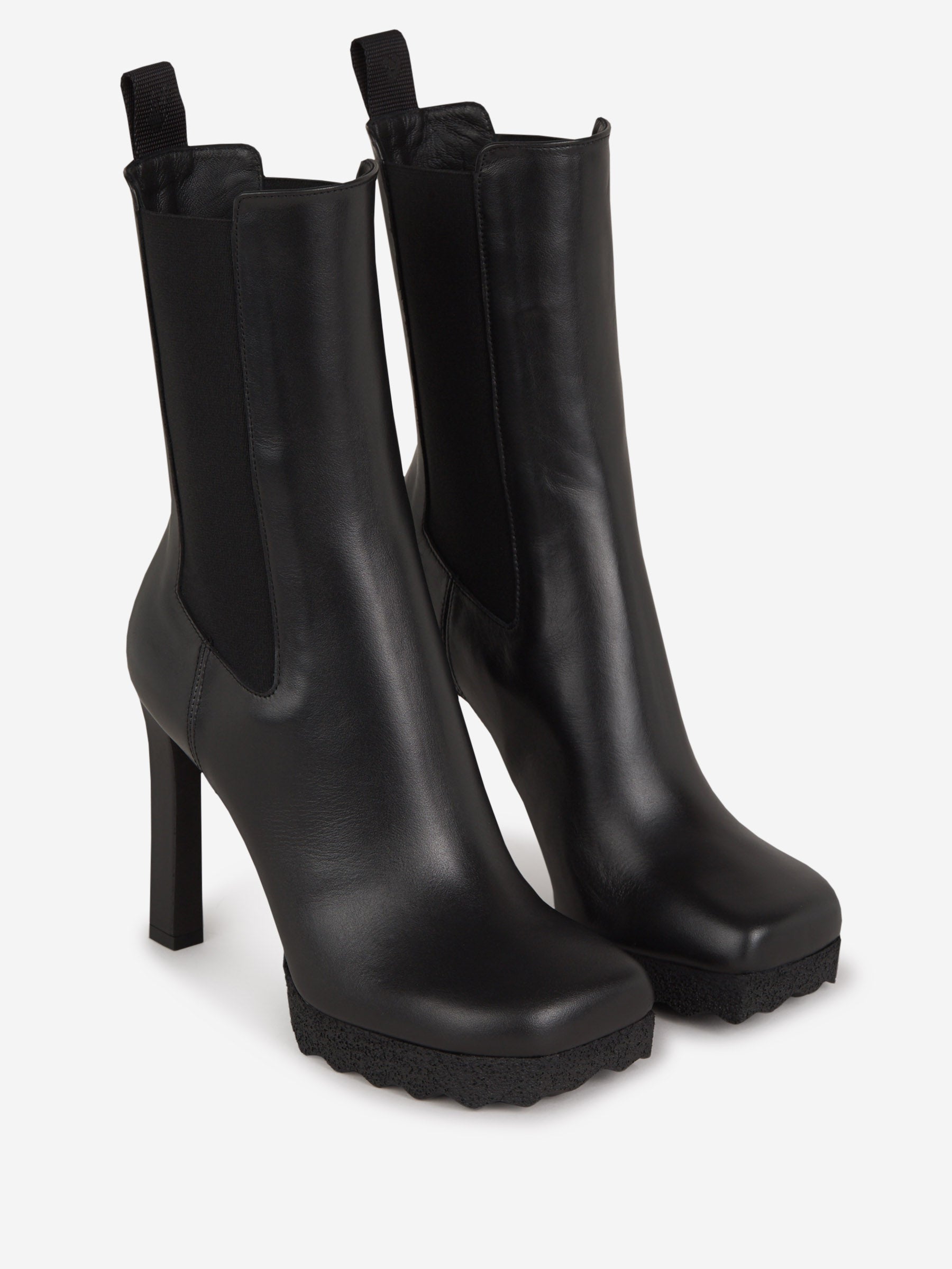 Outlet online Off-White Mujer Botas Chelsea Esponja color Negro sku 800-004804 01 - Foto 2