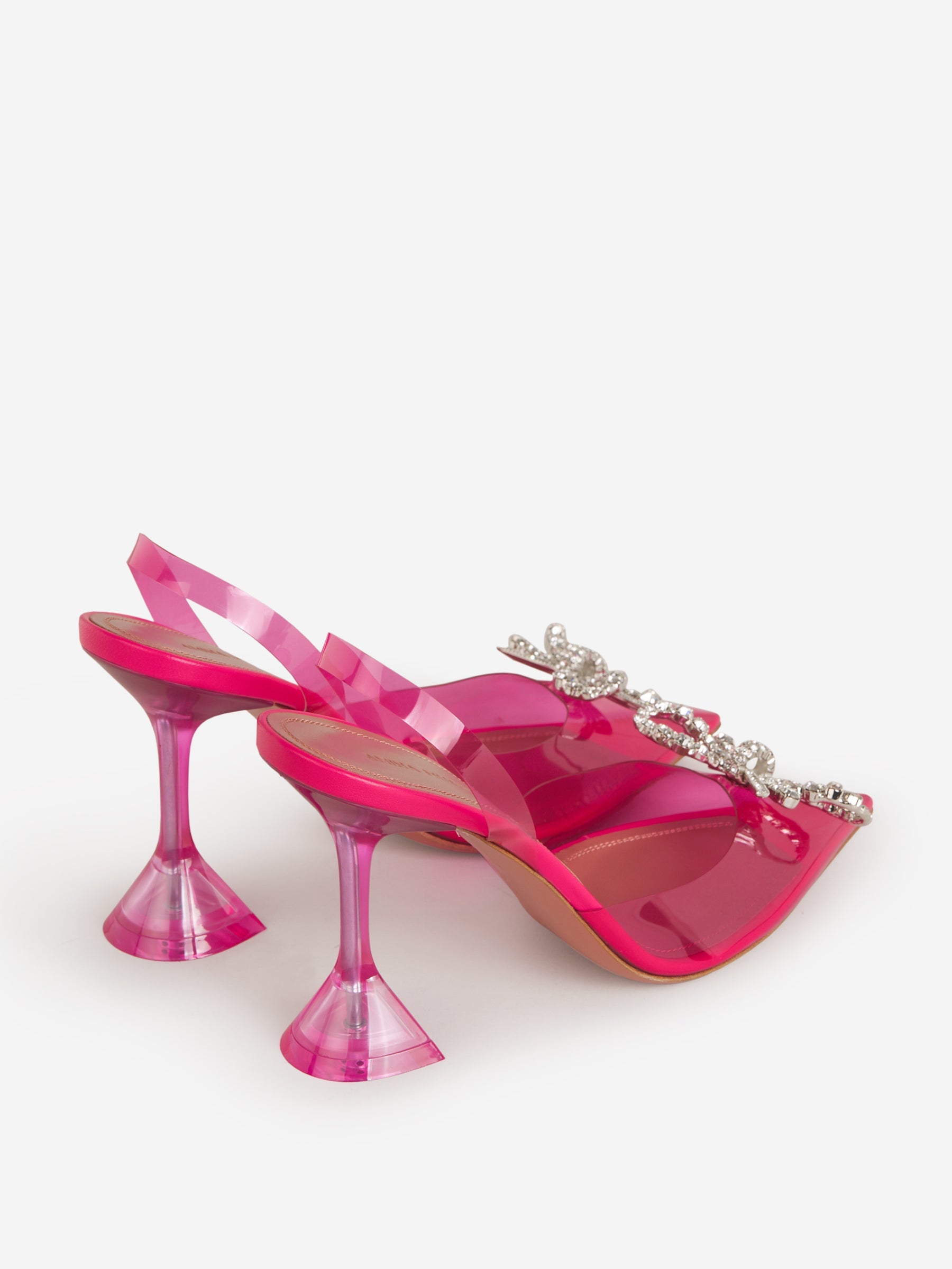 Outlet online Amina Muaddi Mujer Zapatos Rosie Glass color Fúcsia sku 800-004984 01 - Foto 3