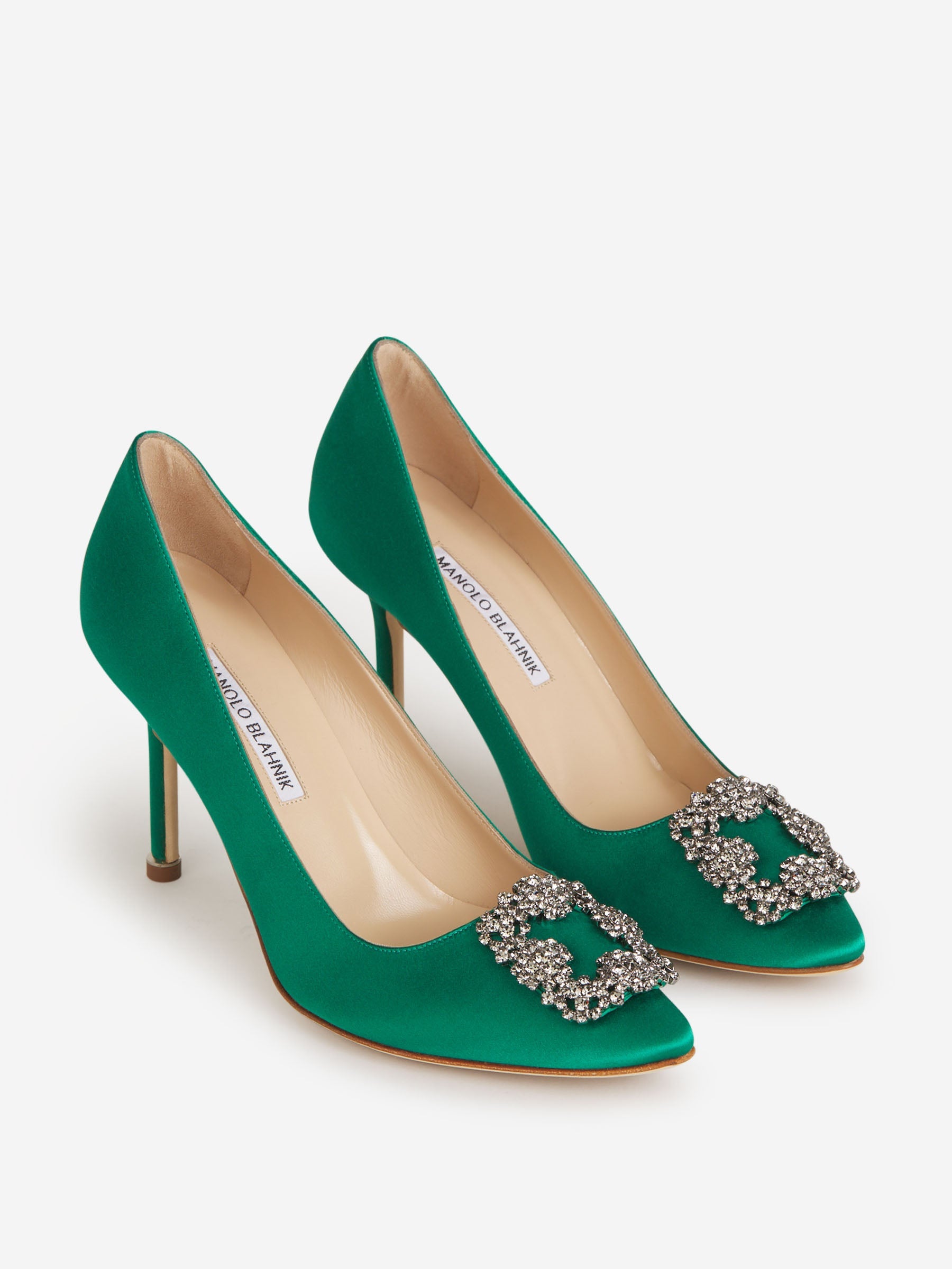 Outlet online Manolo Blahnik Mujer Zapatos Hangisi color Verde Azulado sku 800-005115 01 - Foto 2