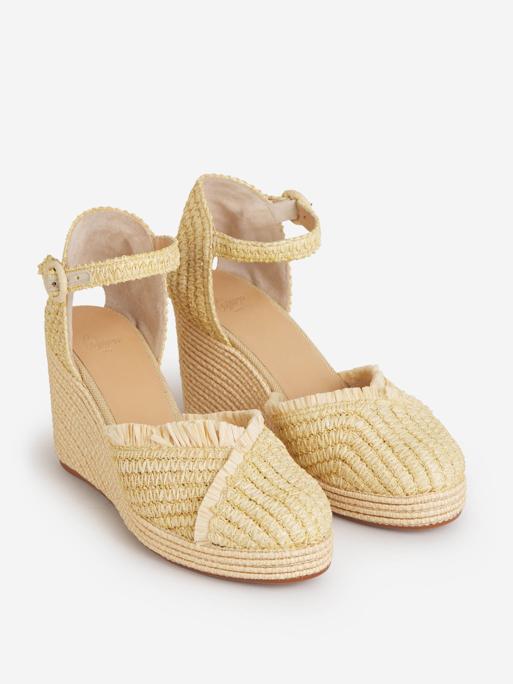 Outlet online Castañer Mujer Alpargatas Corina Rafia color Beis sku 800-005139 01 - Foto 2