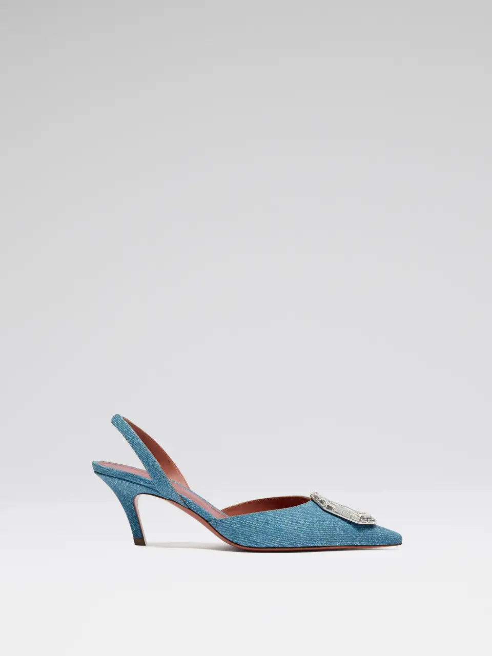 Outlet online Amina Muaddi Mujer Zapatos Slingback Camelia 60 color Negro sku 800-005278 01 - Foto 1