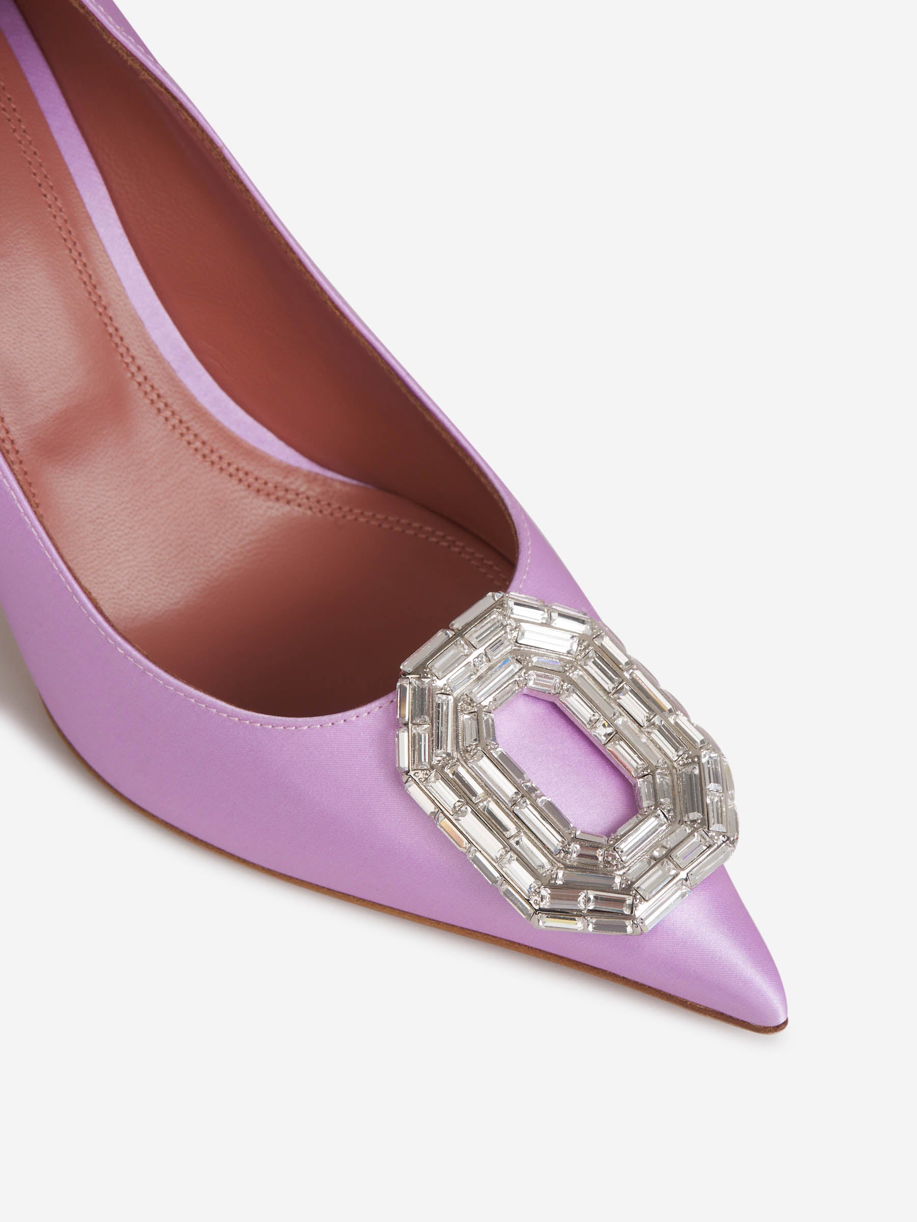Outlet online Amina Muaddi Mujer Zapatos Camelia color Lila sku 800-005286 01 - Foto 5