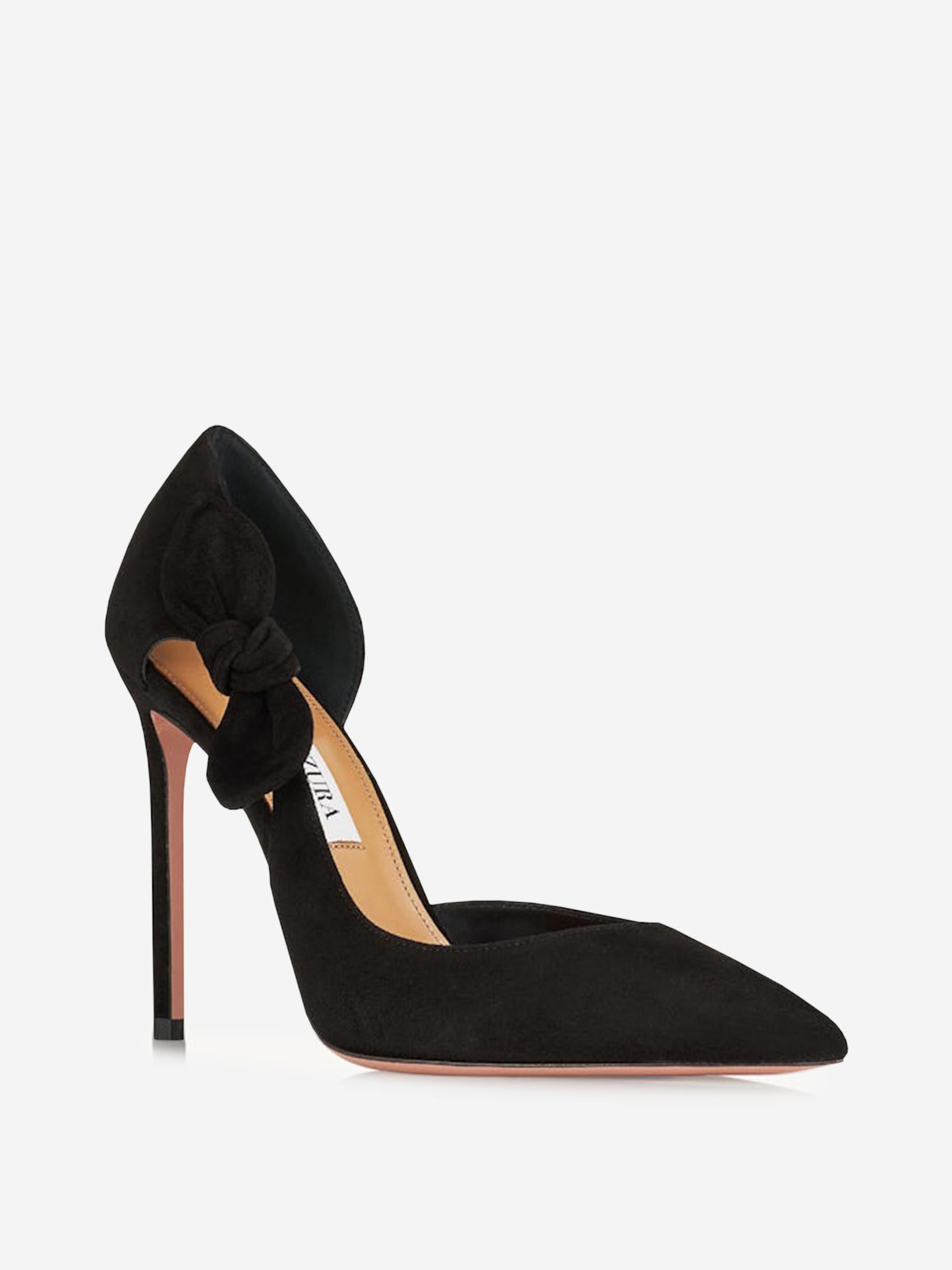Outlet online Aquazzura Mujer Zapatos Tacón Very Bow Tie color Negro sku 800-005308 01 - Foto 1