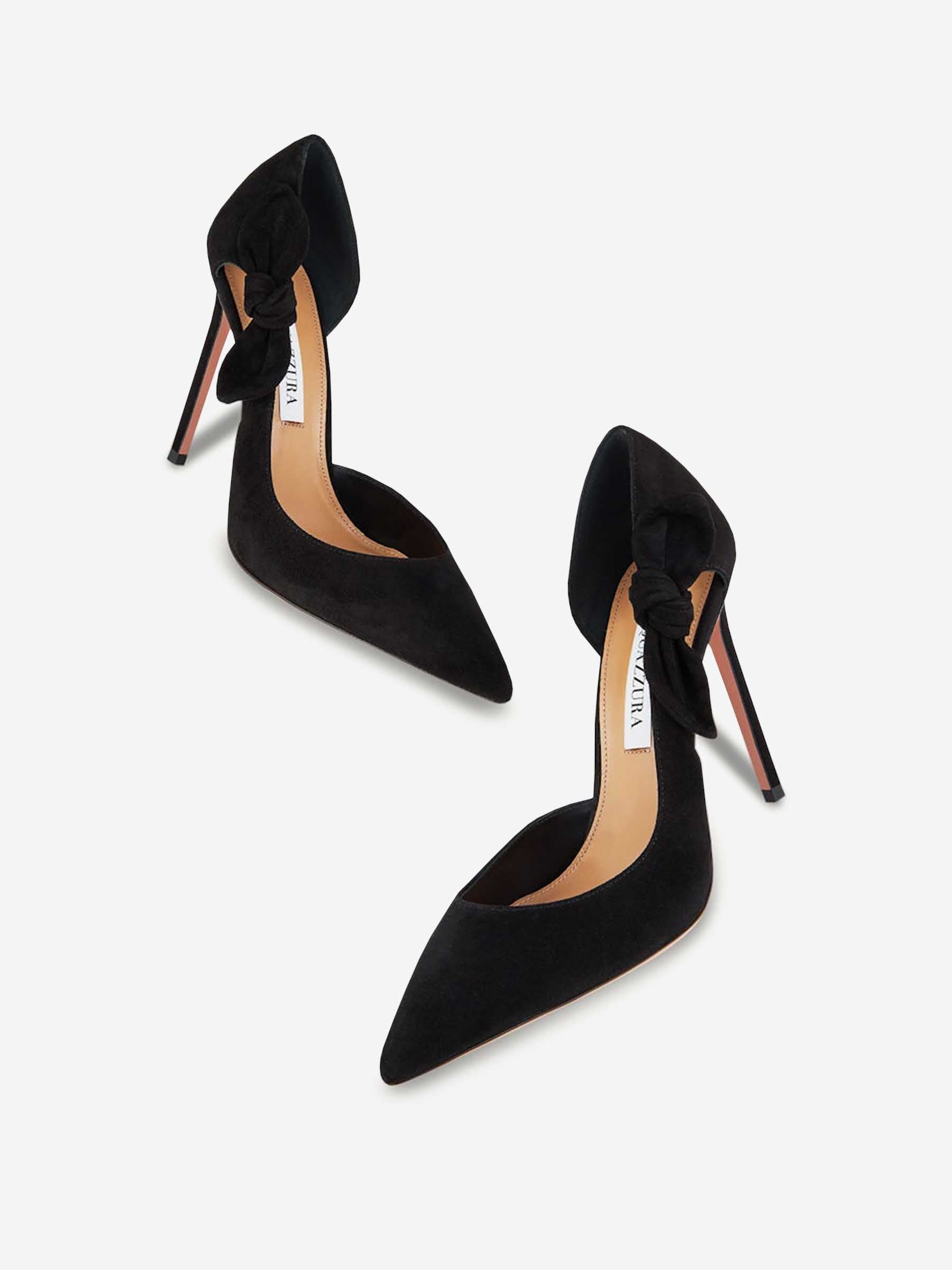 Outlet online Aquazzura Mujer Zapatos Tacón Very Bow Tie color Negro sku 800-005308 01 - Foto 3
