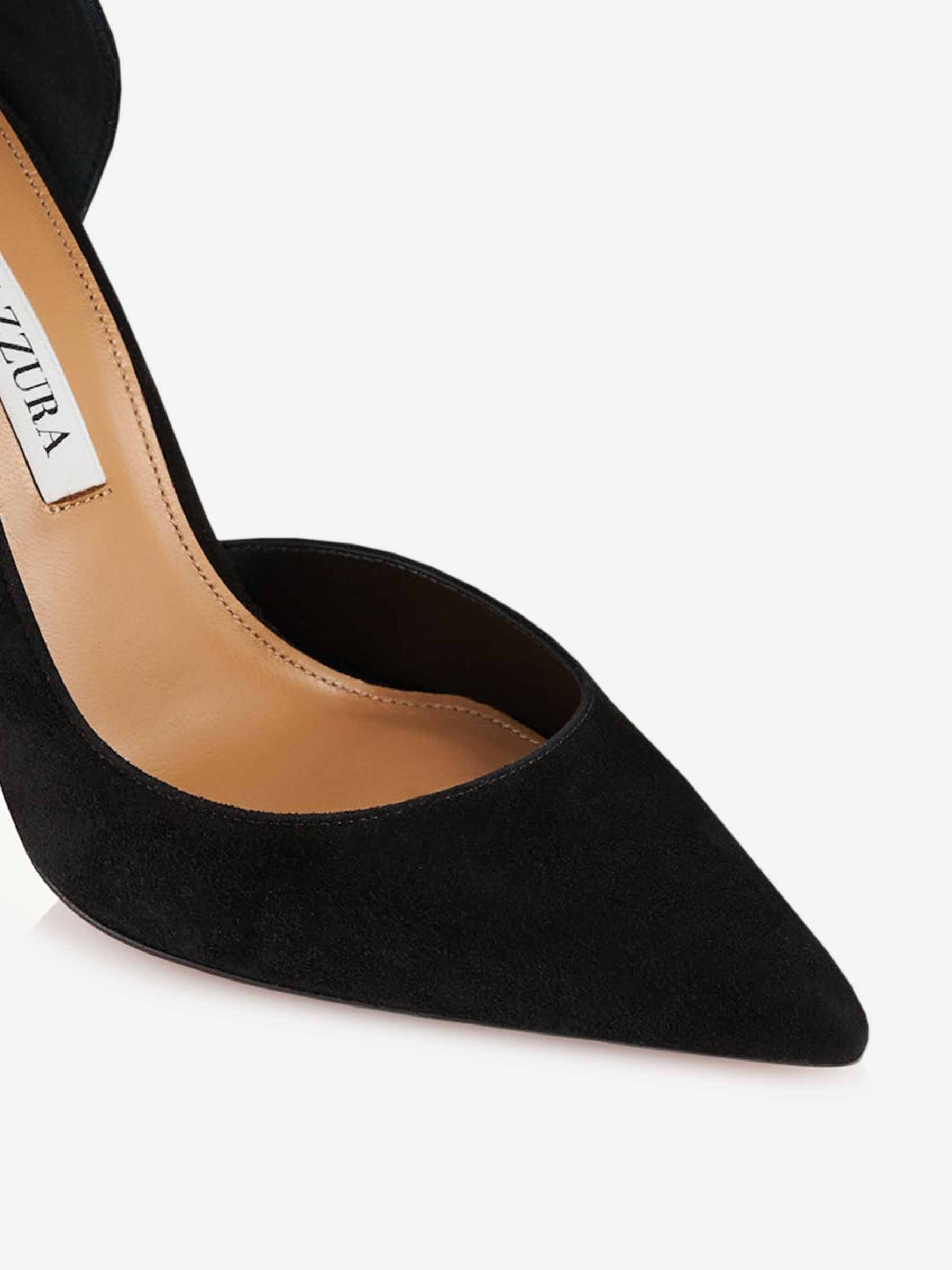 Outlet online Aquazzura Mujer Zapatos Tacón Very Bow Tie color Negro sku 800-005308 01 - Foto 6
