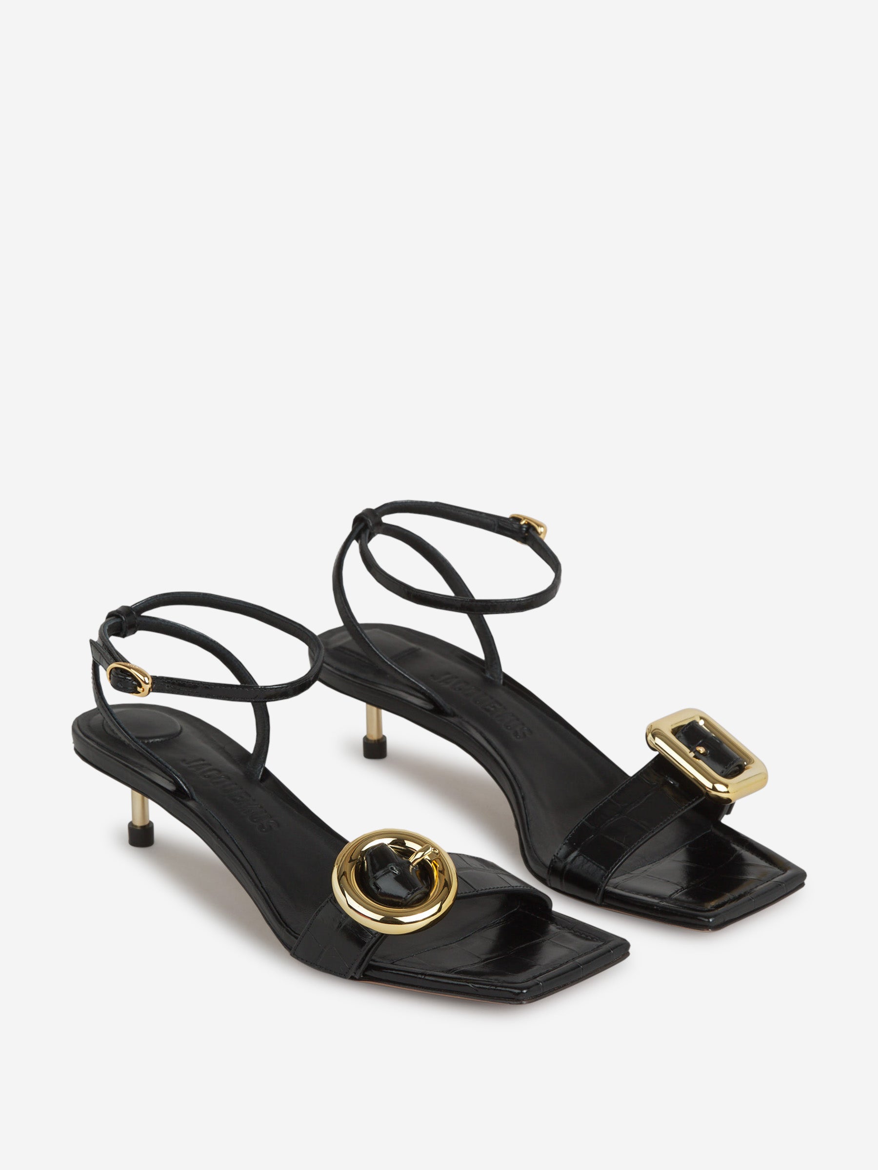 Outlet online Jacquemus Mujer Sandalias Tacón Les sandales Regalo color Negro sku 800-005342 01 - Foto 2