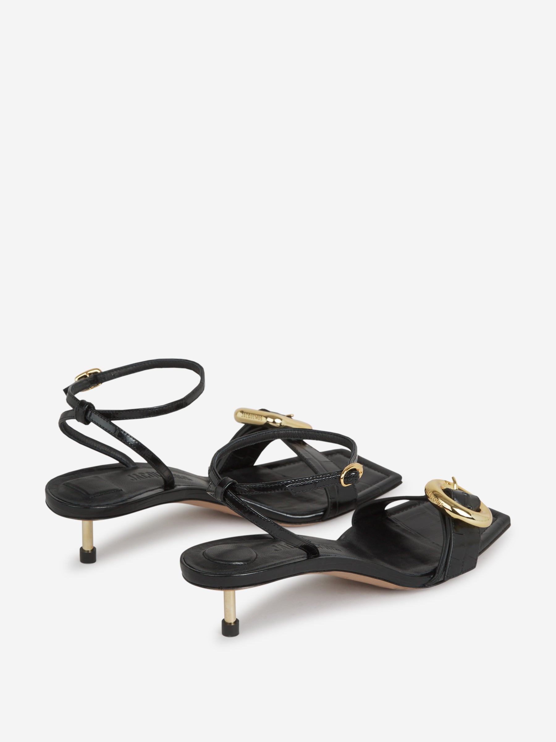 Outlet online Jacquemus Mujer Sandalias Tacón Les sandales Regalo color Negro sku 800-005342 01 - Foto 3