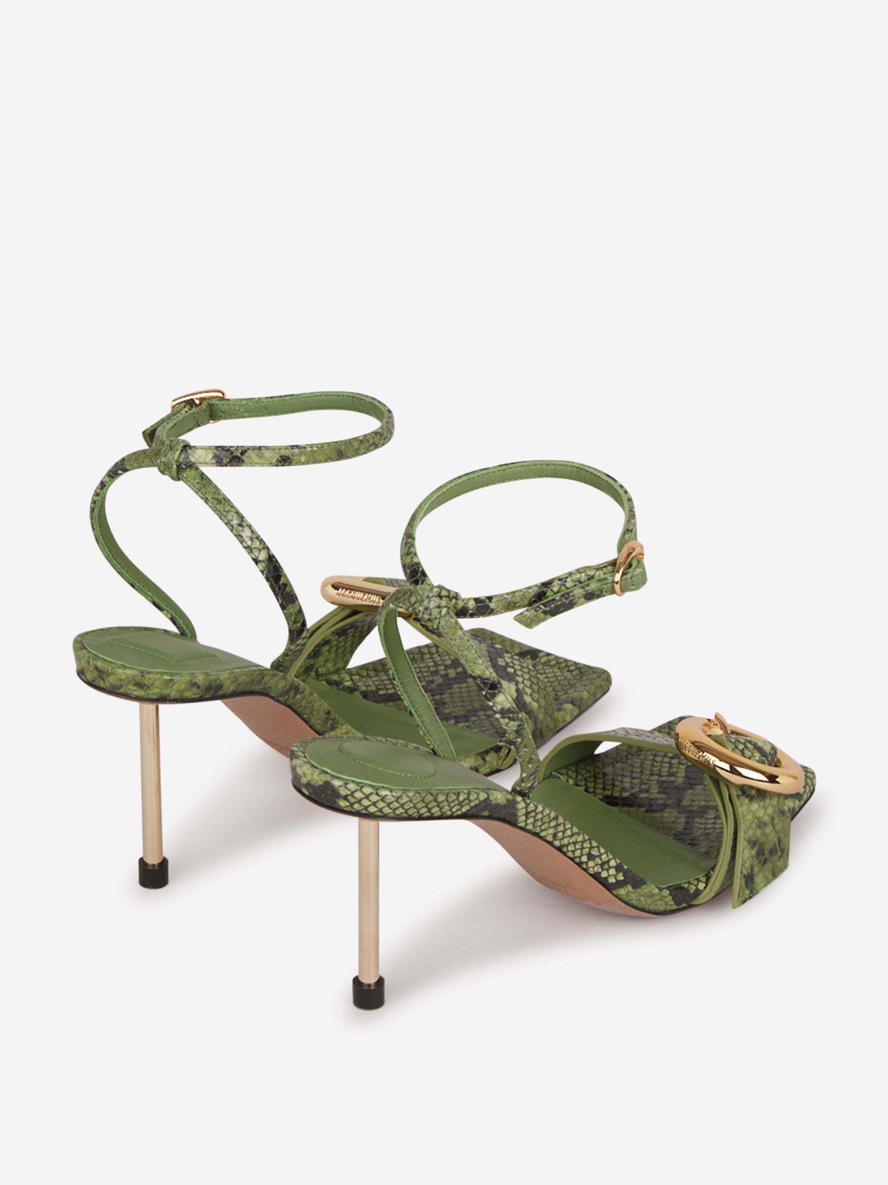 Outlet online Jacquemus Mujer Sandalias Tacón Las sandalias de regalo color Verde sku 800-005344 01 - Foto 3