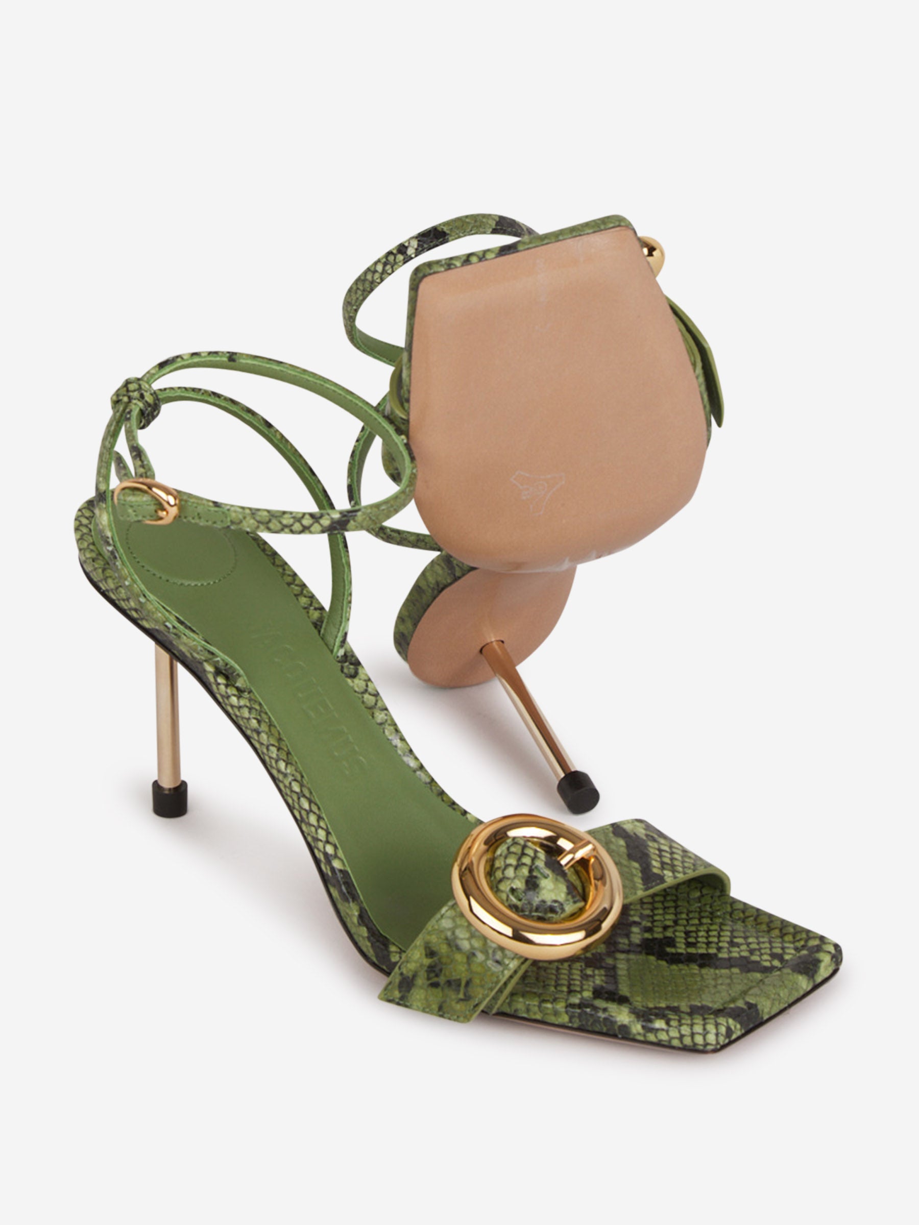Outlet online Jacquemus Mujer Sandalias Tacón Las sandalias de regalo color Verde sku 800-005344 01 - Foto 4