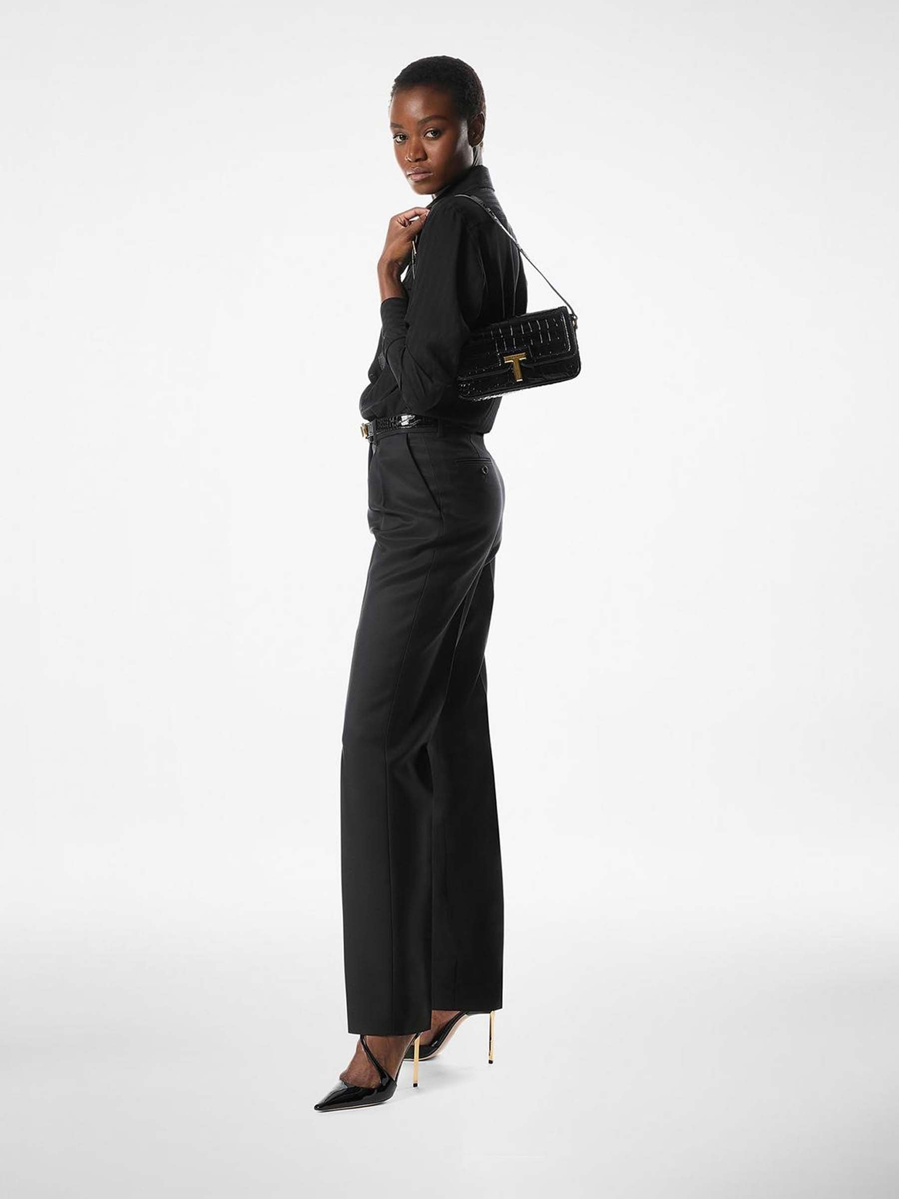 Outlet online Tom Ford Mujer Sandalias Tacón Salón Newton color Negro sku 800-005355 00 - Foto 5