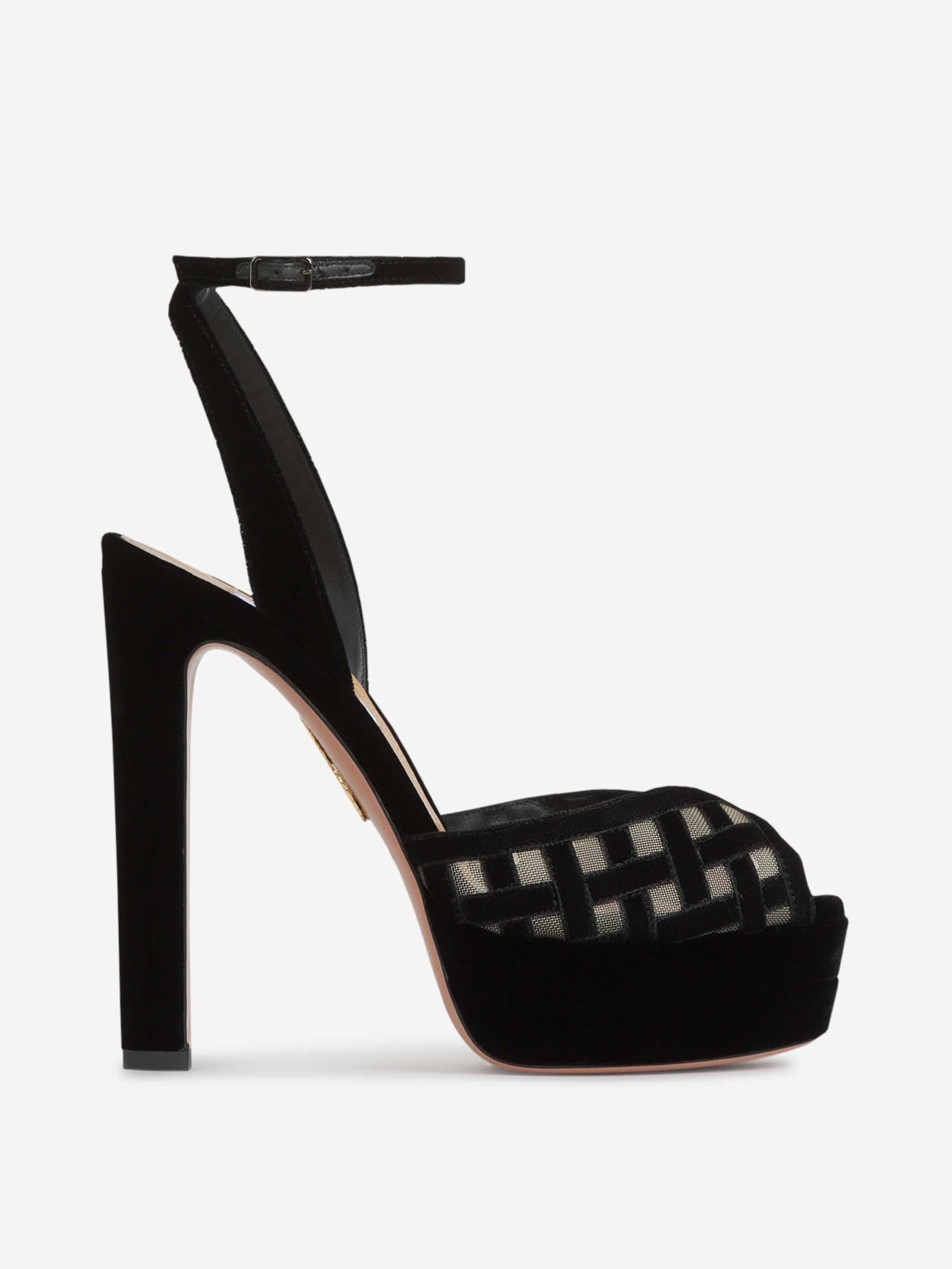 Outlet online Aquazzura Mujer Zapatos Tacón Romance color Negro sku 800-005368 01 - Foto 1