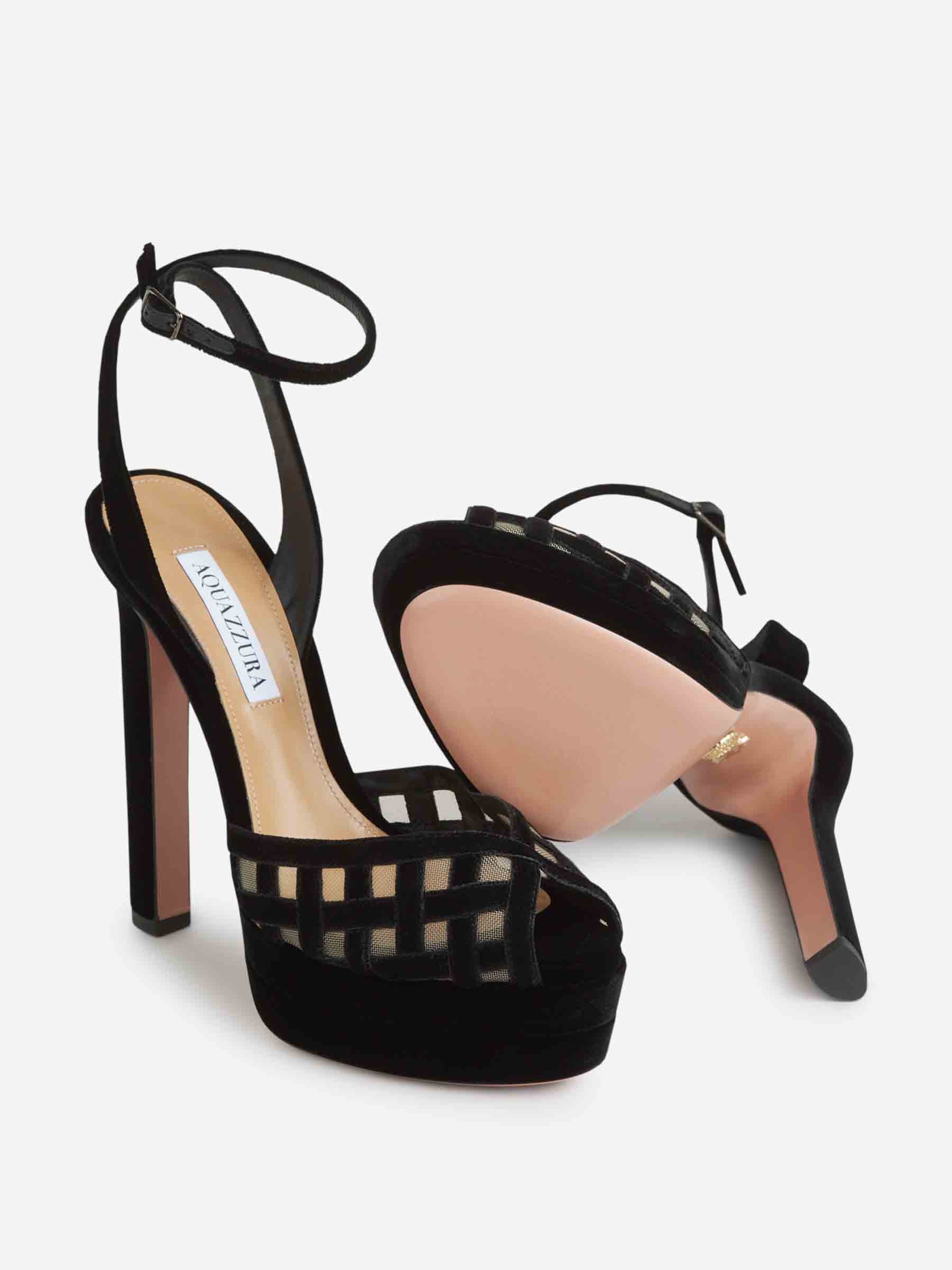 Outlet online Aquazzura Mujer Zapatos Tacón Romance color Negro sku 800-005368 01 - Foto 4