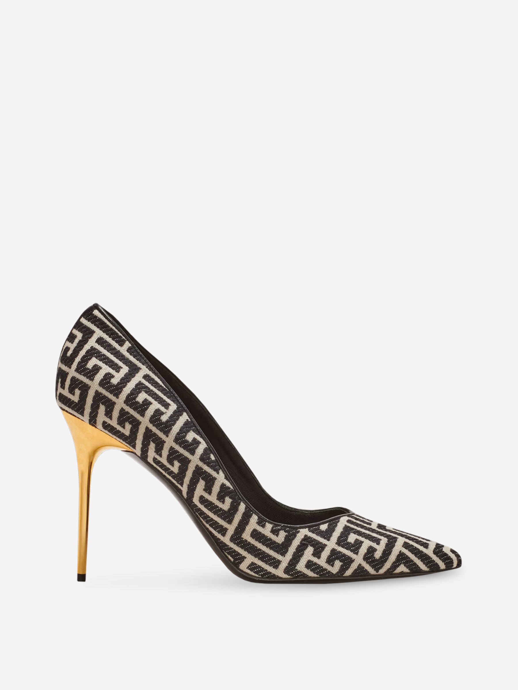 Outlet online Balmain Mujer Zapatos Tacón Rubby Jacquard color Negro sku 800-005396 01 - Foto 1