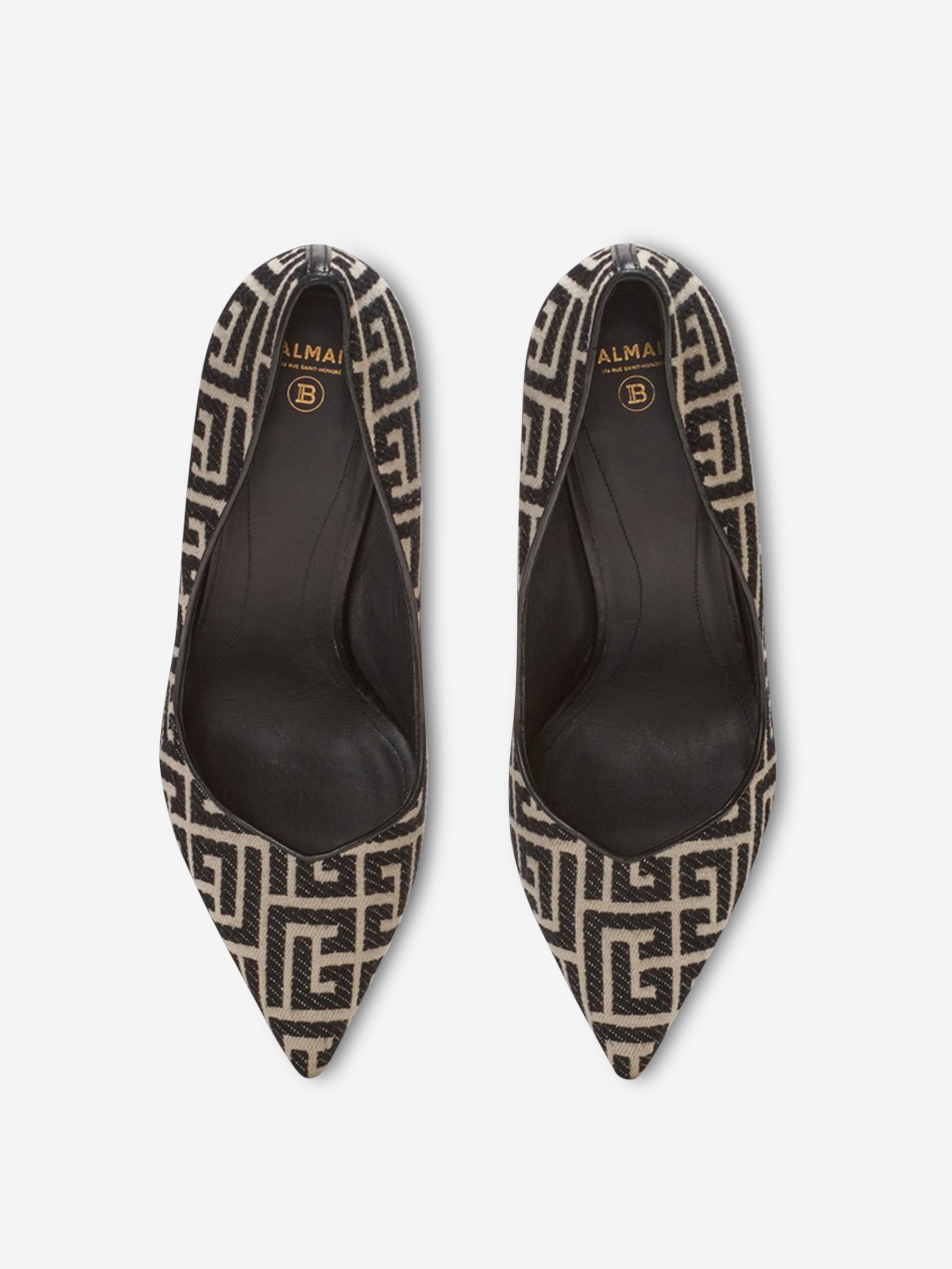 Outlet online Balmain Mujer Zapatos Tacón Rubby Jacquard color Negro sku 800-005396 01 - Foto 7