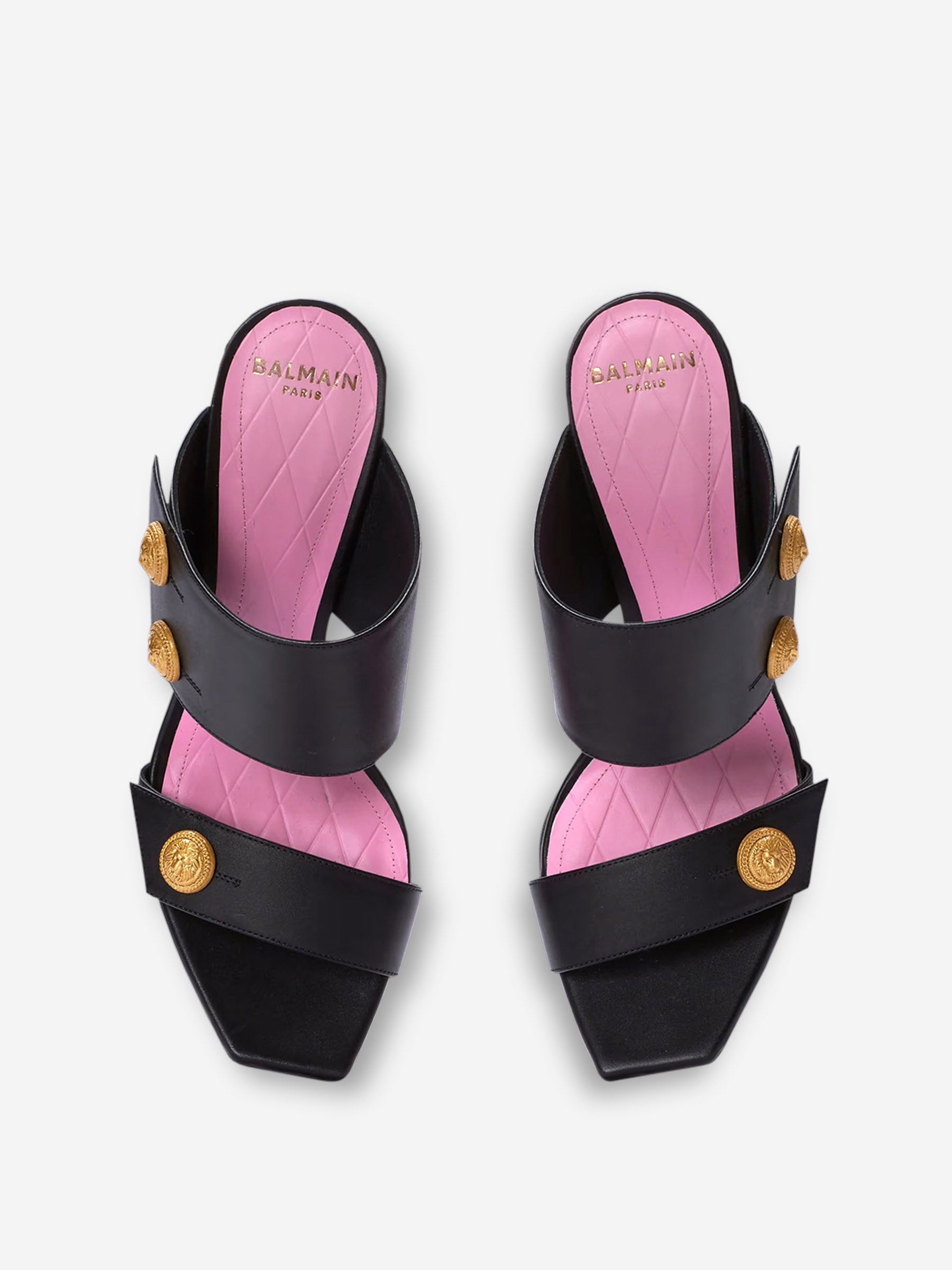 Outlet online Balmain Mujer Sandalias Tacón Eva color Negro sku 800-005397 01 - Foto 4