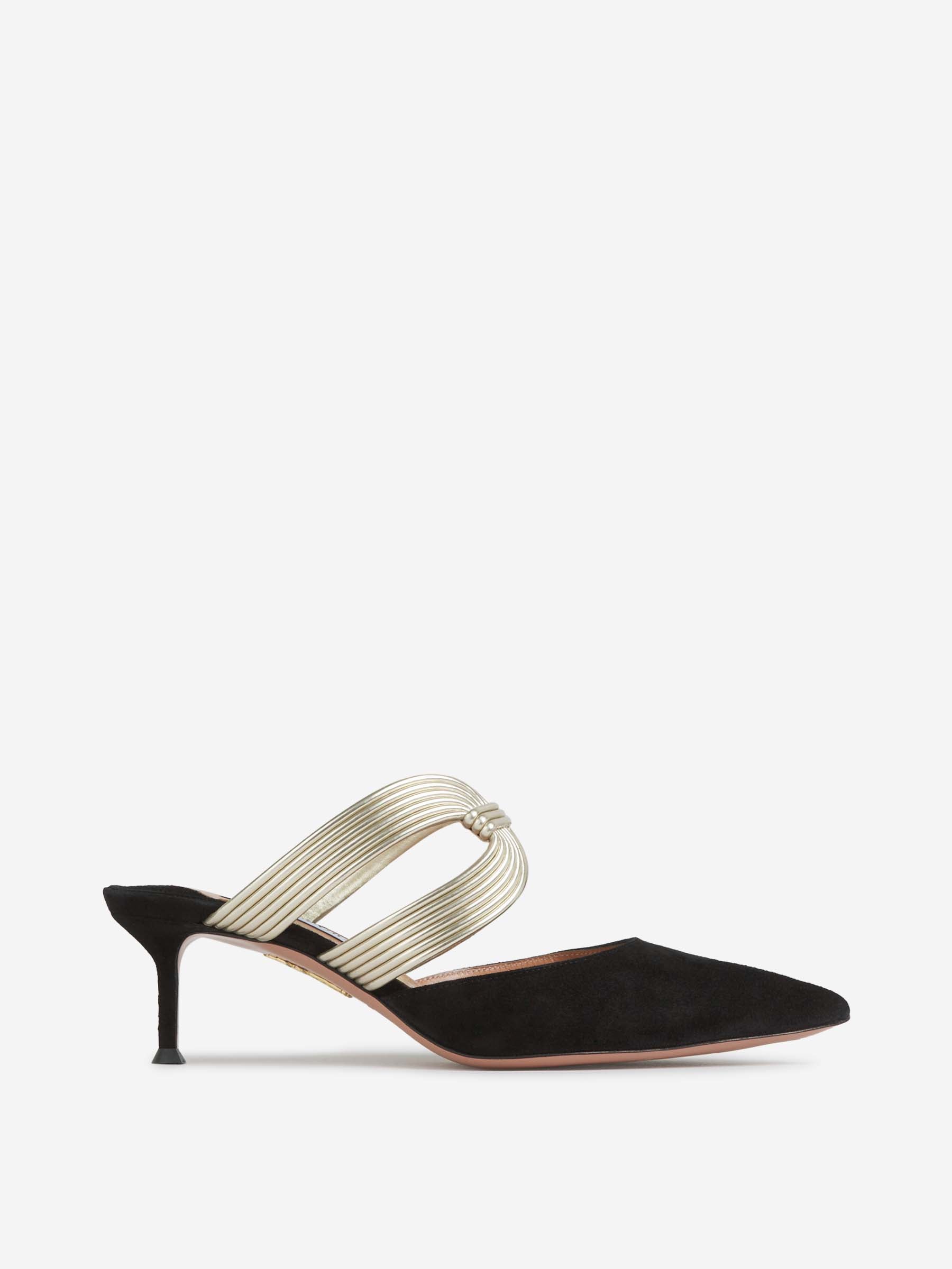 Aquazzura Mujer Barcelona Mules Esencia Tacón color Negro sku 800-005412 01 - Foto 1