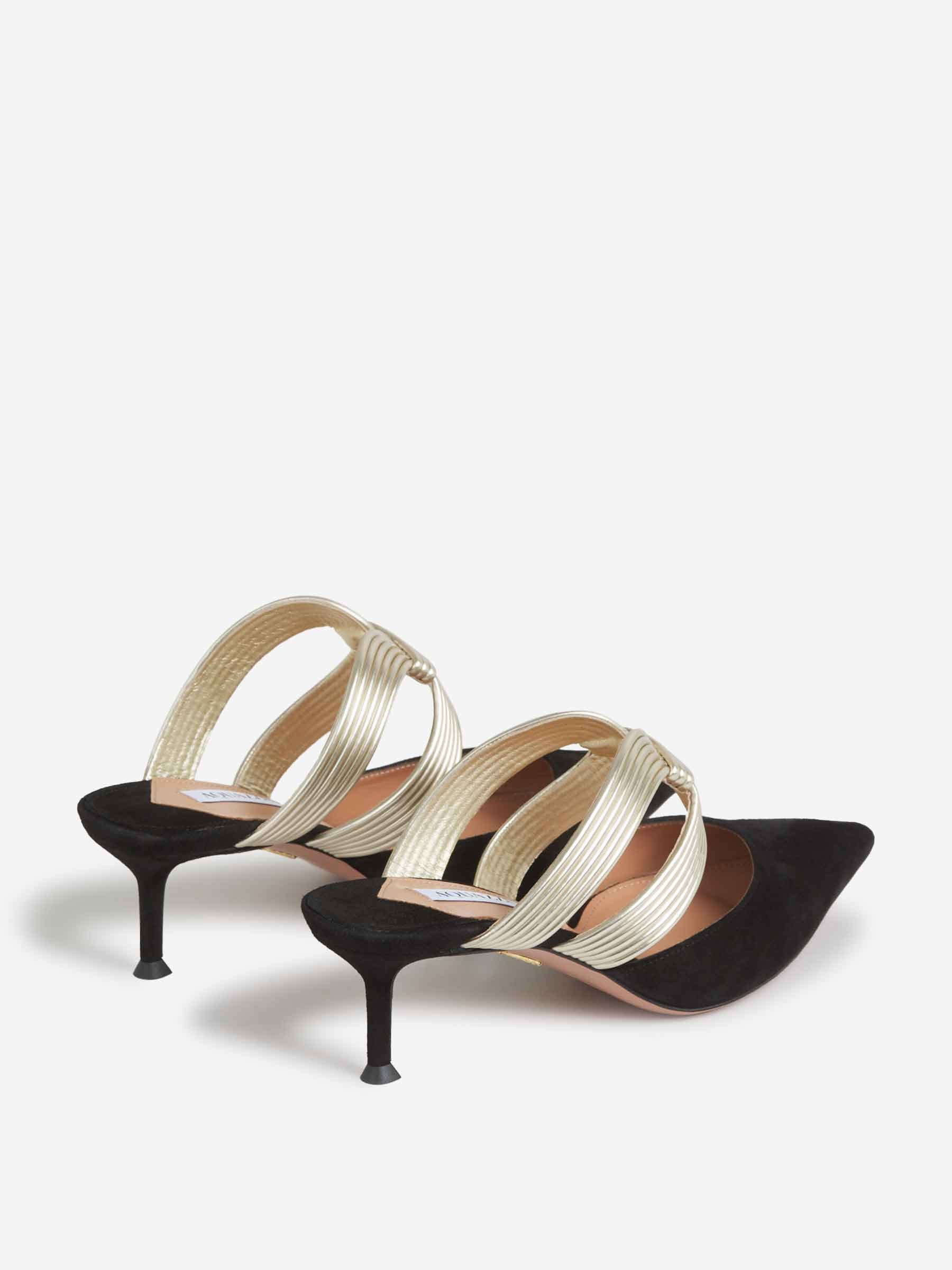 Aquazzura Mujer Barcelona Mules Esencia Tacón color Negro sku 800-005412 01 - Foto 3