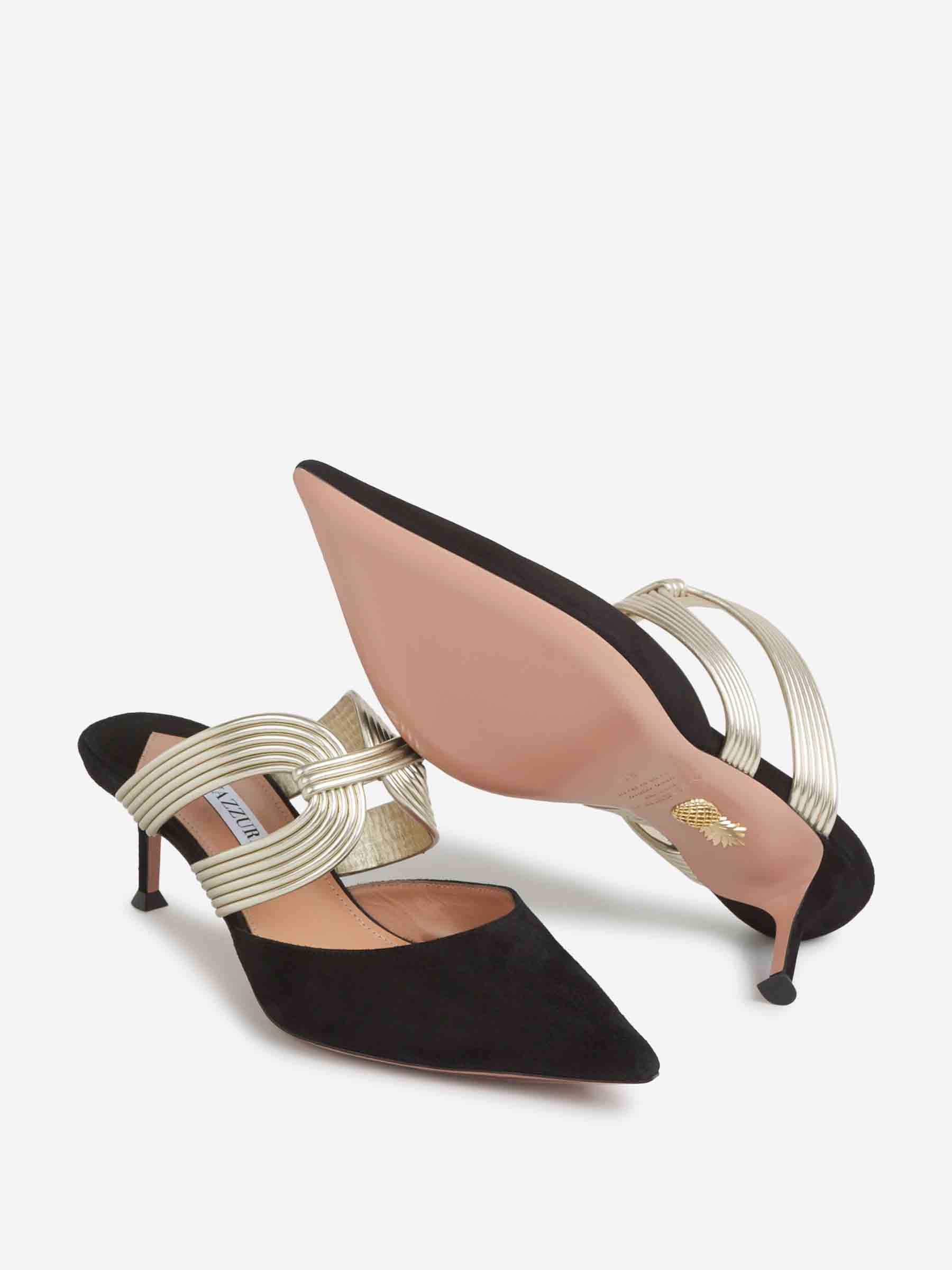 Aquazzura Mujer Barcelona Mules Esencia Tacón color Negro sku 800-005412 01 - Foto 4