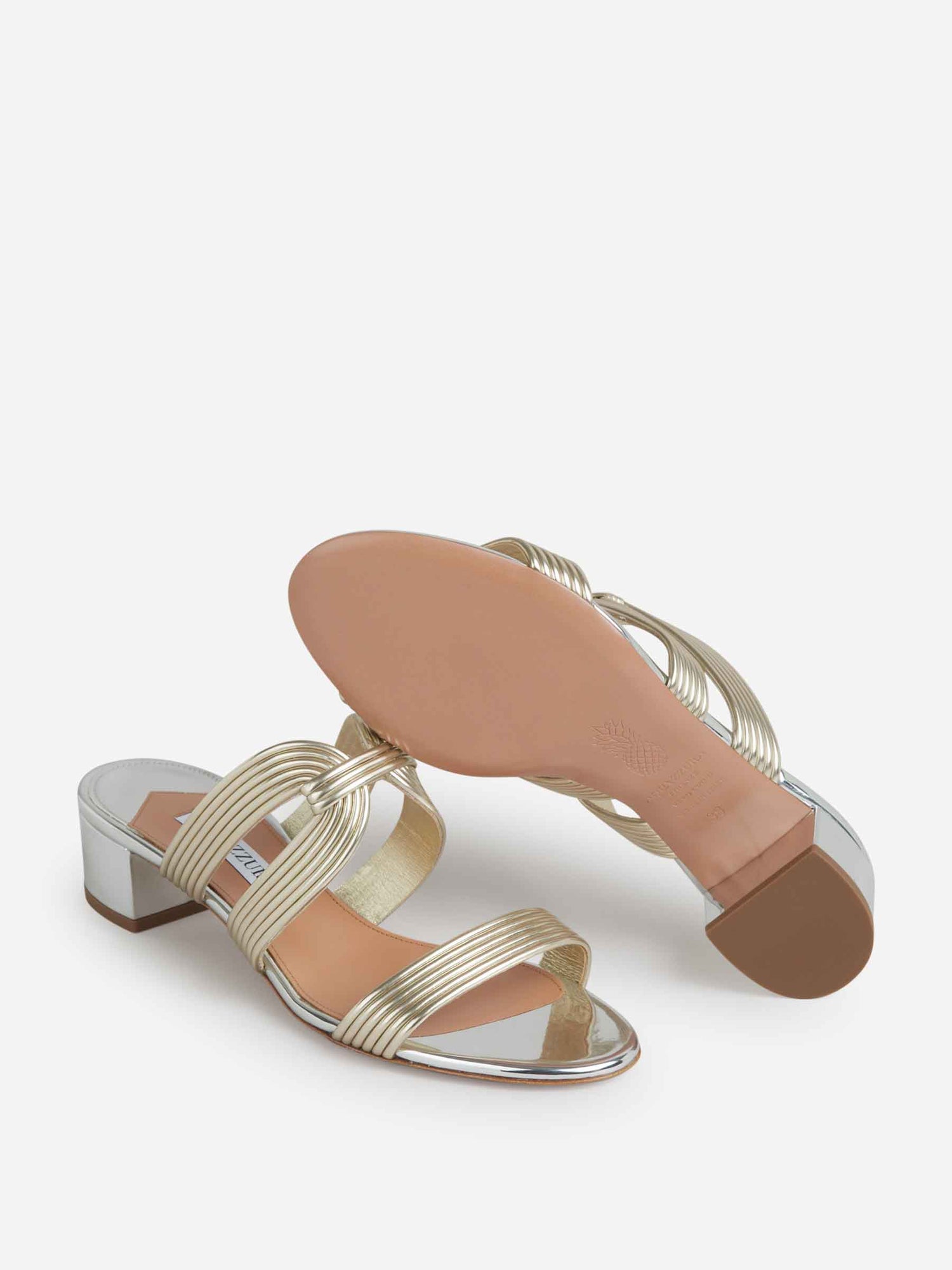 Aquazzura Mujer Barcelona Sandalias Esencia 35 color Dorado sku 800-005413 01 - Foto 4