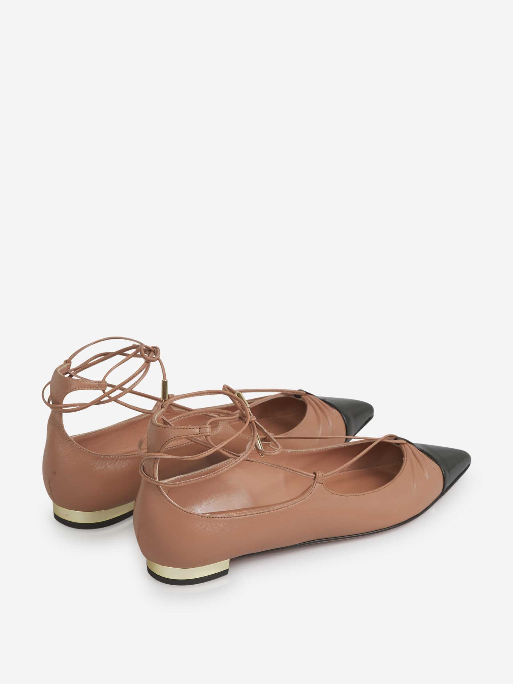 Aquazzura Mujer Barcelona Bailarinas Tiras Gabi color Camel sku 800-005415 01 - Foto 3
