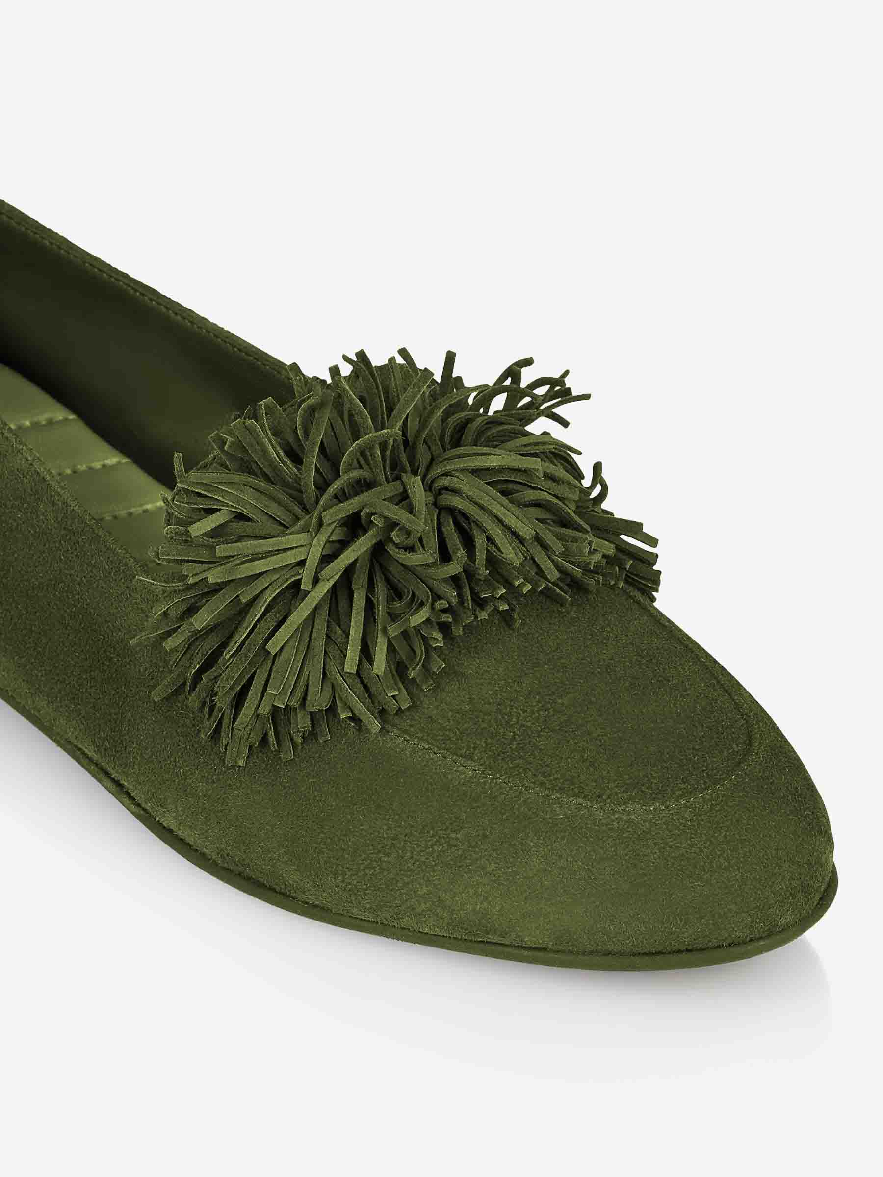 Aquazzura Mujer Barcelona Mocasines Gytane Flecos color Verde sku 800-005416 01 - Foto 6