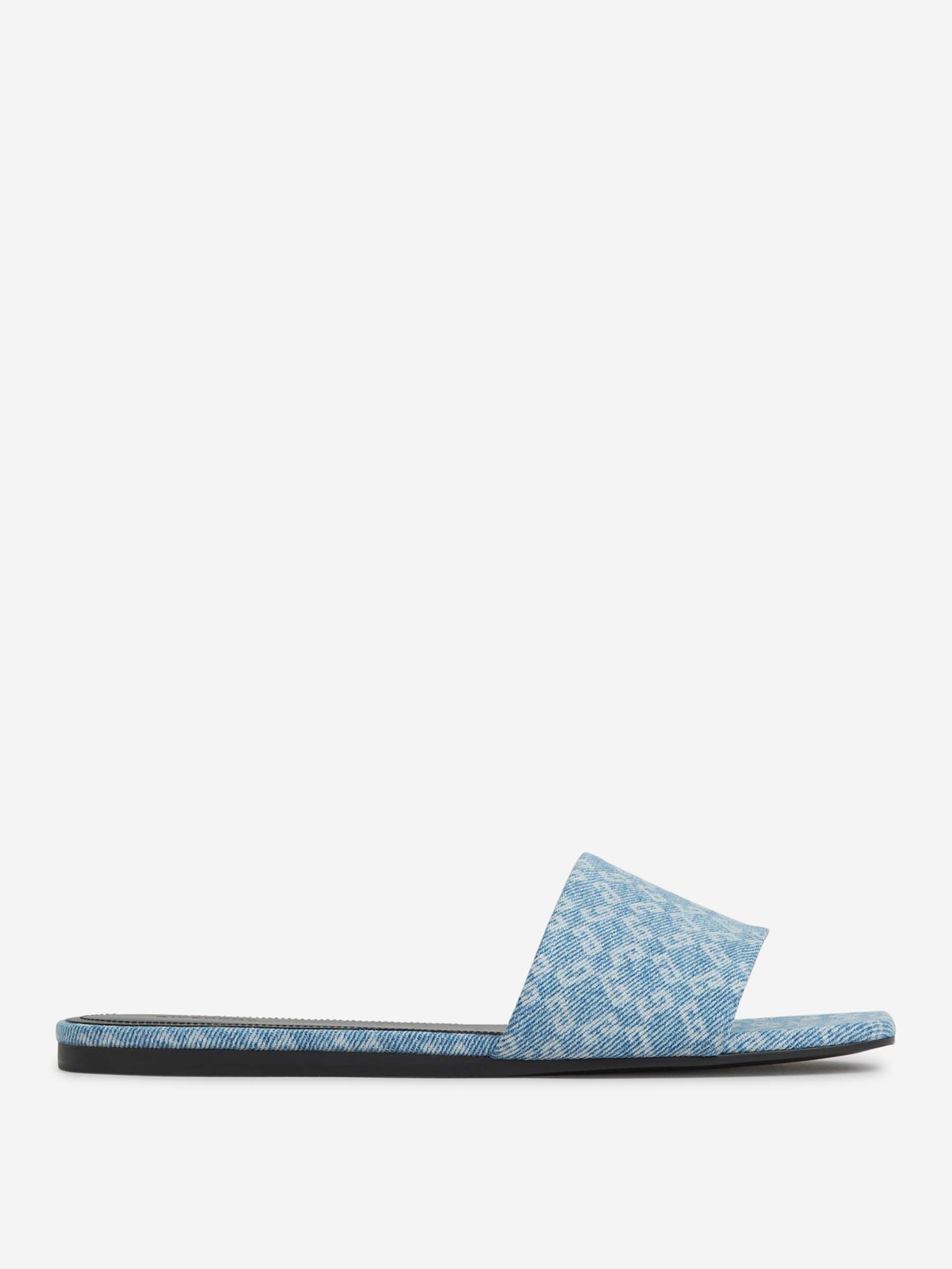 Givenchy Mujer Barcelona Mules Planos Monogram color Azul Denim Claro sku 800-005445 01 - Foto 1