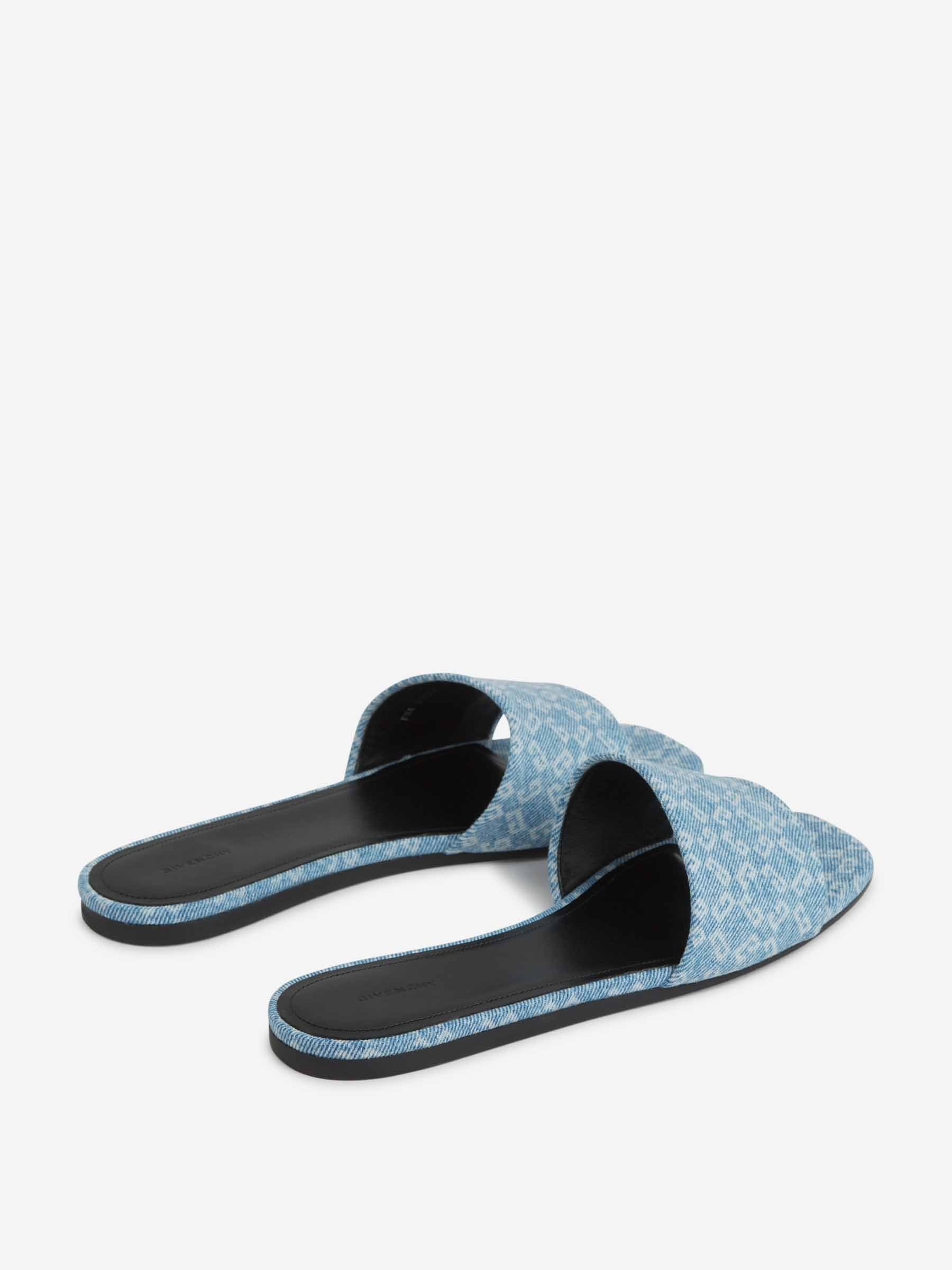 Givenchy Mujer Barcelona Mules Planos Monogram color Azul Denim Claro sku 800-005445 01 - Foto 3