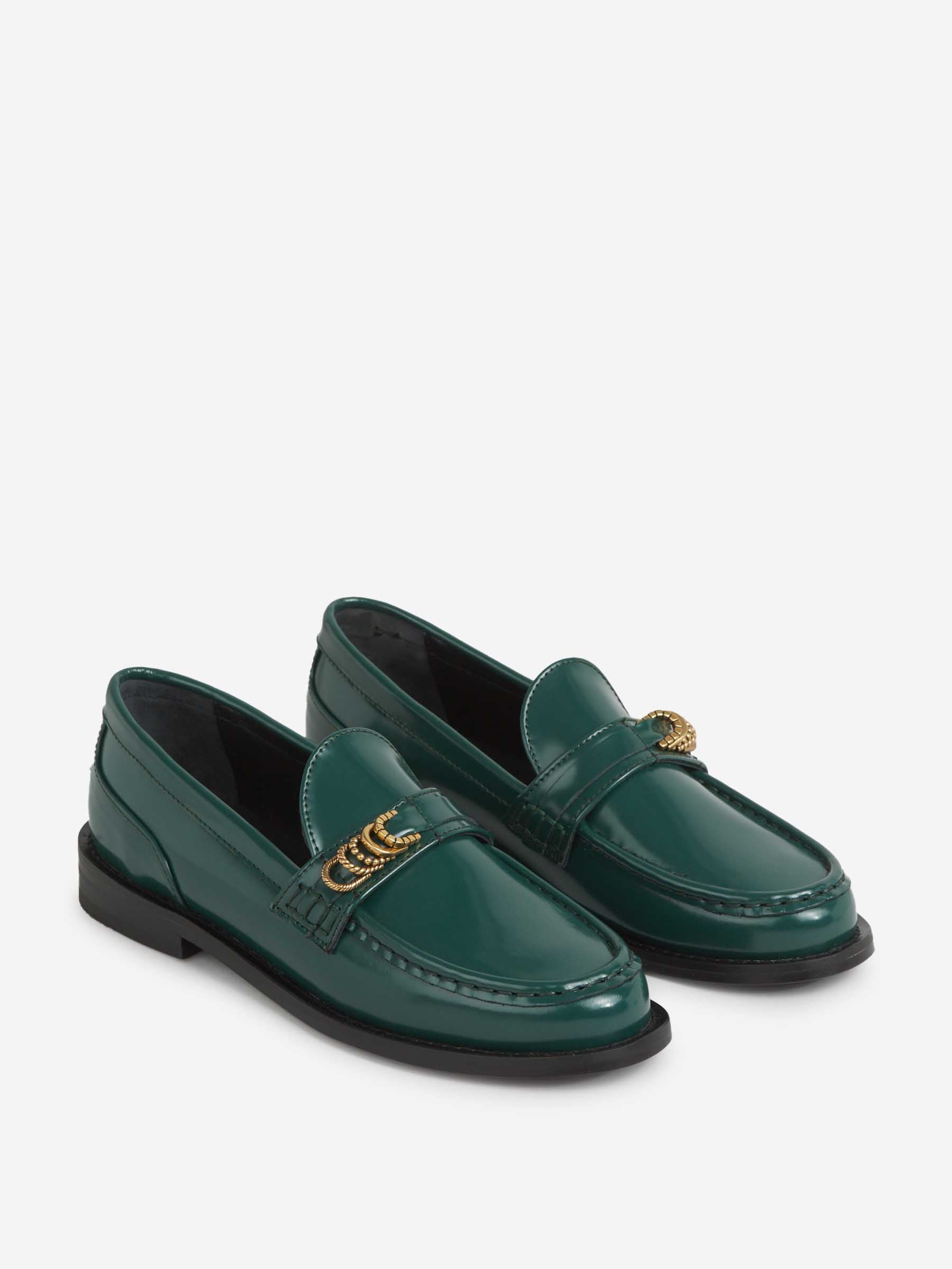 Outlet online Dorothee Schumacher Mujer Mocasines Modern Shine color Verde Oscuro sku 800-005447 01 - Foto 2