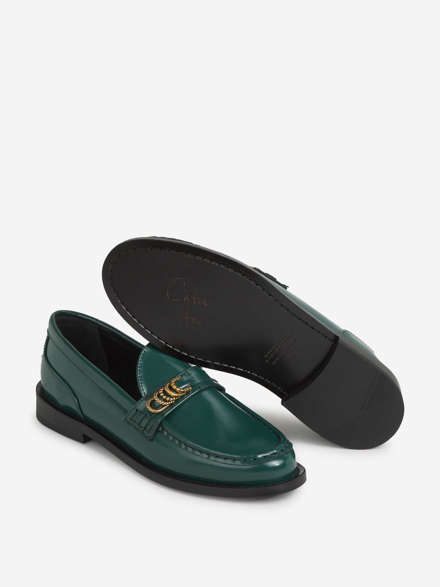Outlet online Dorothee Schumacher Mujer Mocasines Modern Shine color Verde Oscuro sku 800-005447 01 - Foto 4