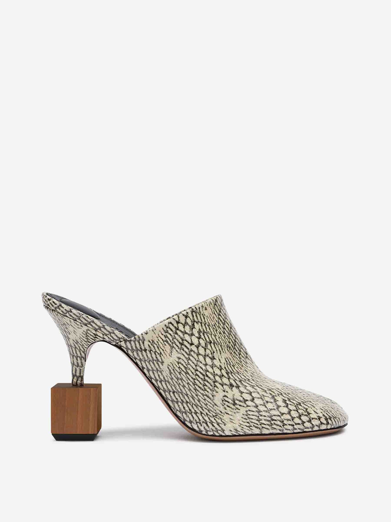 Jacquemus Mujer Barcelona Mules Tacón Bisou color Serpiente sku 800-005479 00 - Foto 1