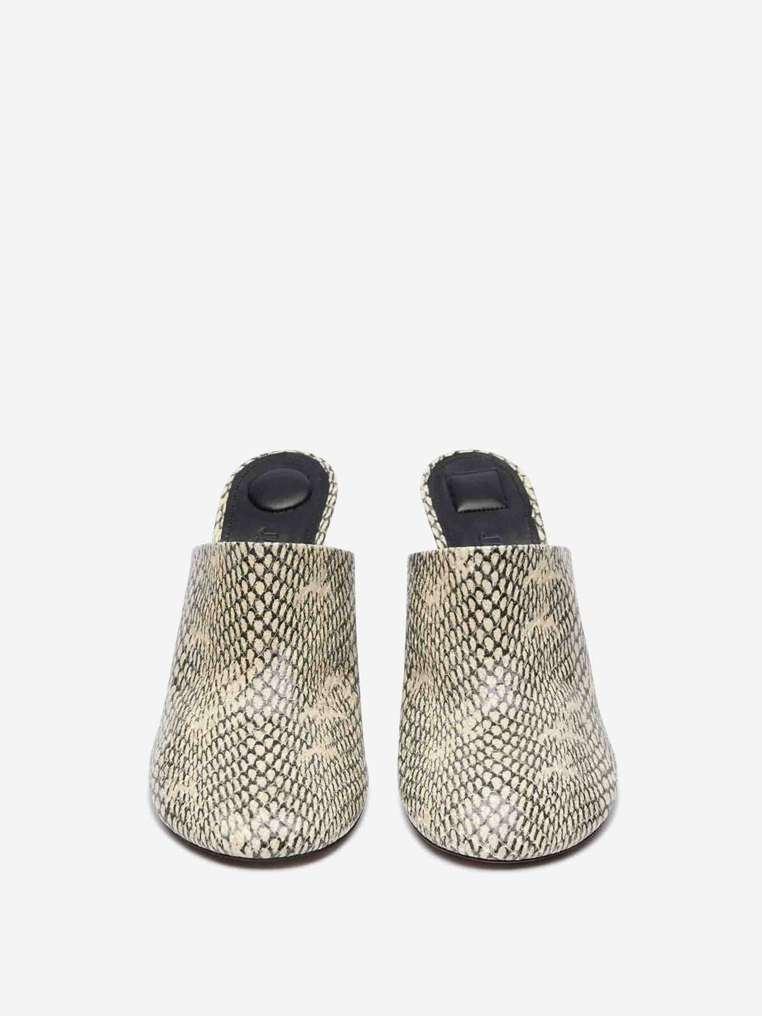 Jacquemus Mujer Barcelona Mules Tacón Bisou color Serpiente sku 800-005479 00 - Foto 3