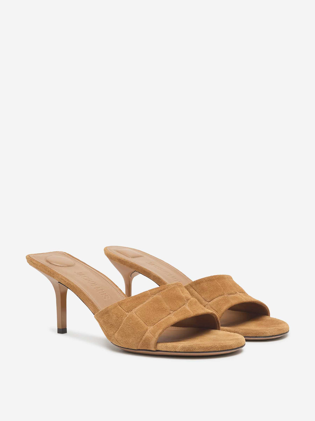 Jacquemus Mujer Barcelona Mules Tacón Cubisto color Camel sku 800-005481 00 - Foto 2