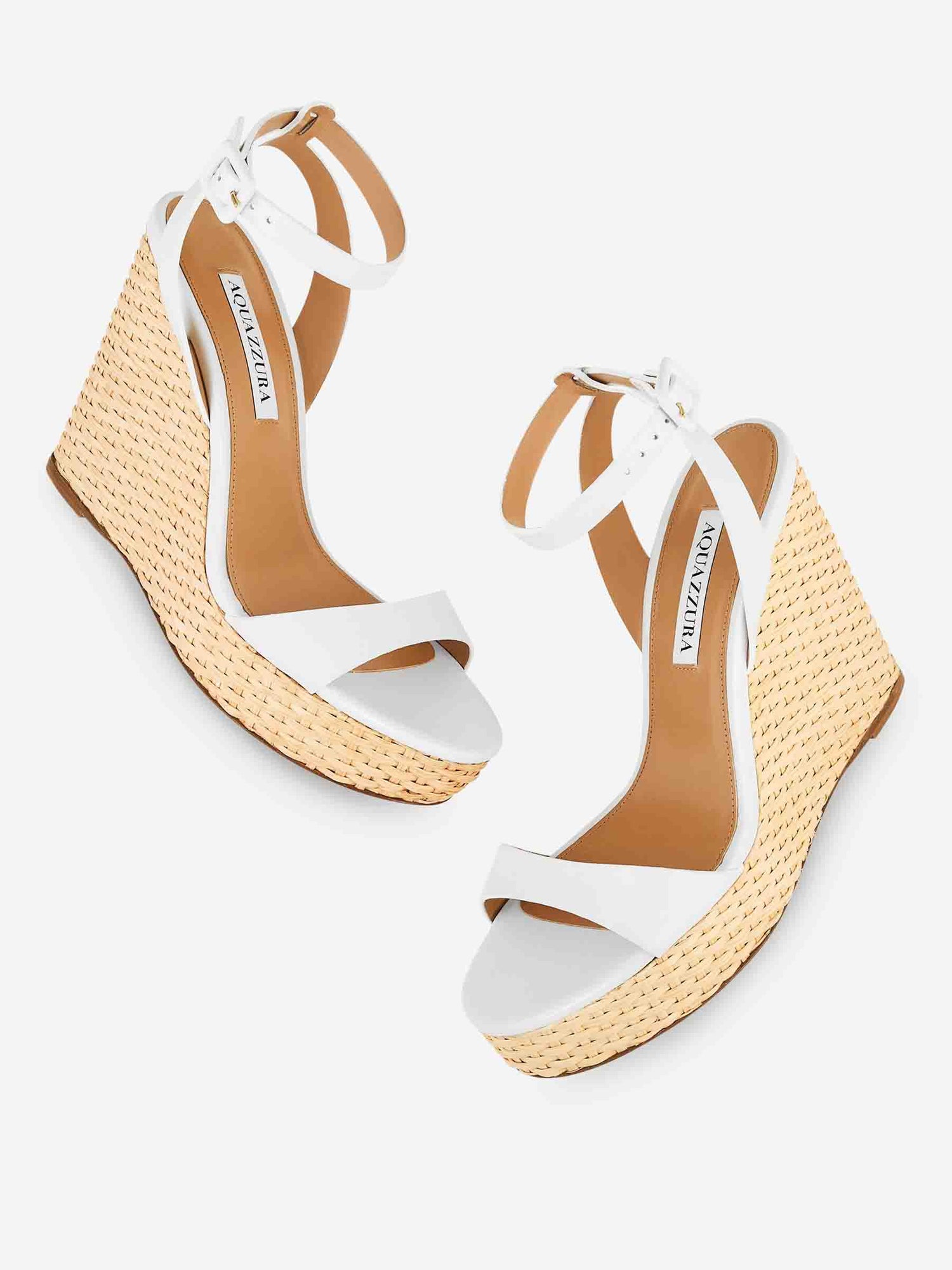 Aquazzura Mujer Barcelona Cuñas Sunseeker Wedge 110 color Blanco sku 800-005486 01 - Foto 4