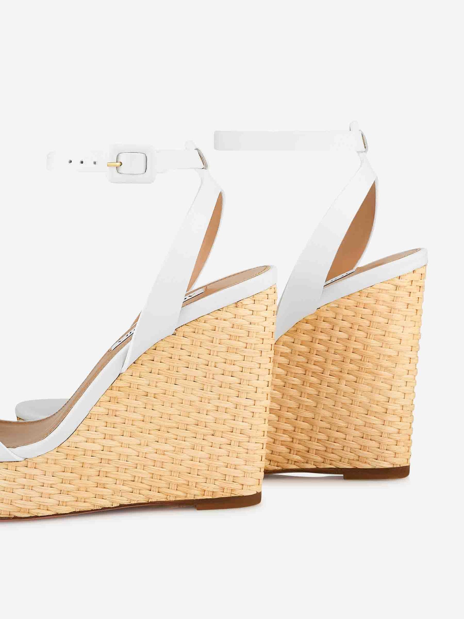 Aquazzura Mujer Barcelona Cuñas Sunseeker Wedge 110 color Blanco sku 800-005486 01 - Foto 5